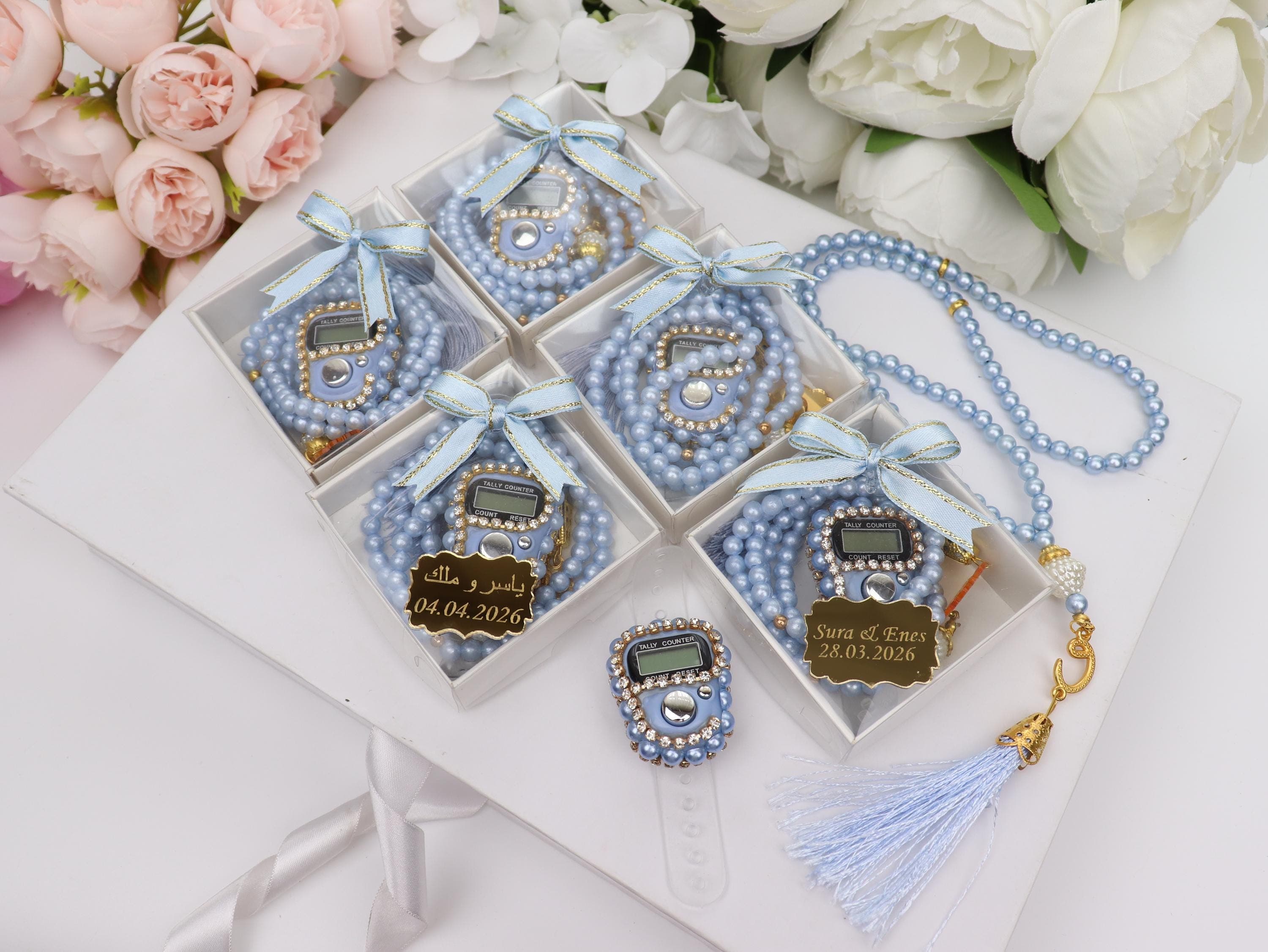 Custom Digital Tasbih Gift Box : Prayer Beads, Welcome Baby, Finger Counter, Ramadan, Eid - image 4