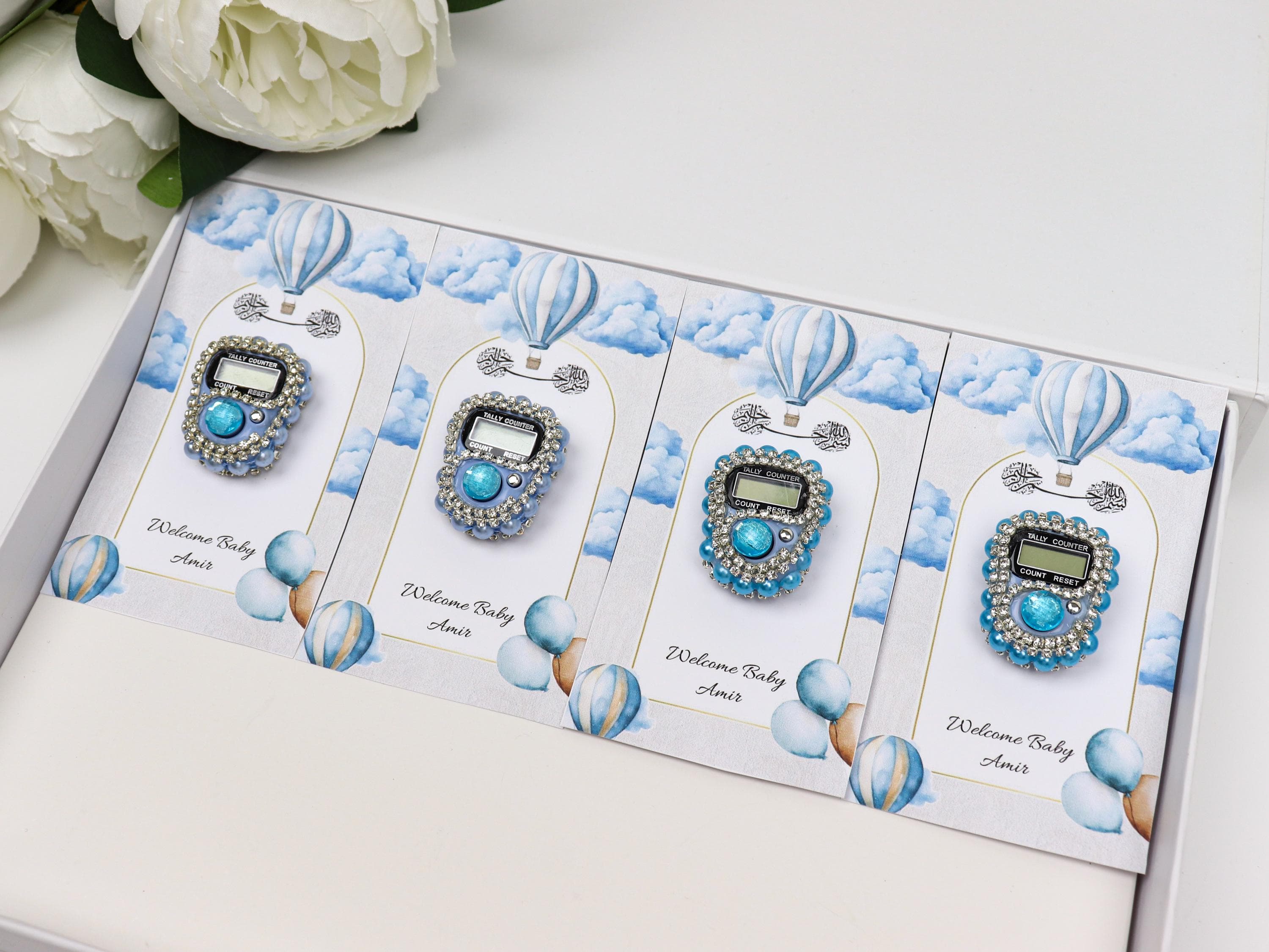 Personalized Digital Finger Counter Tasbih Gift Card, Welcome Baby Shower Favor, Ramadan, Eid - image 4