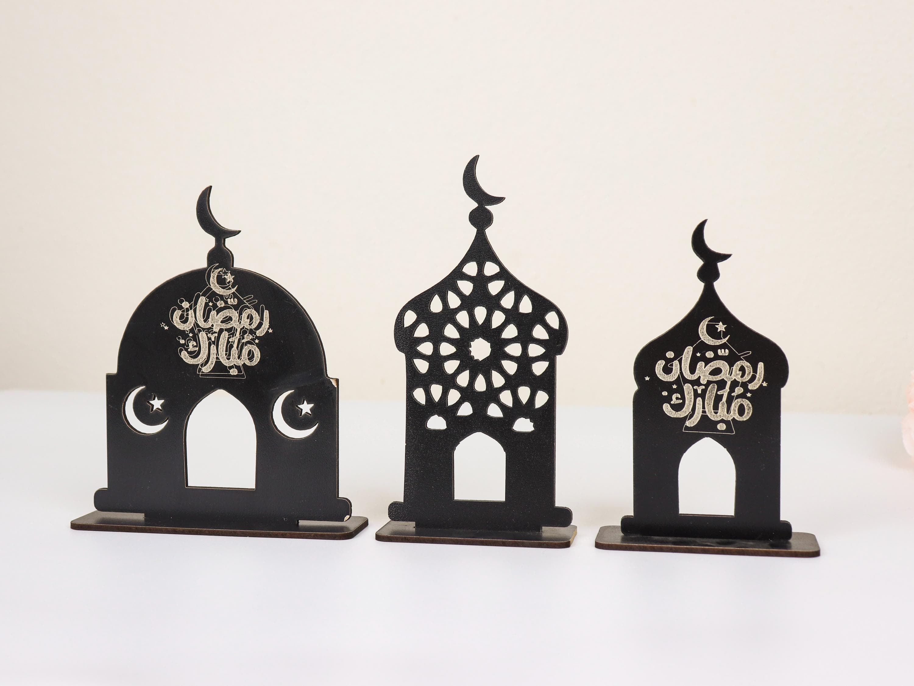 Laser Cut Wooden Ramadan Mubarak Table Decor, Islamic Ornaments, Eid Gift - image 5