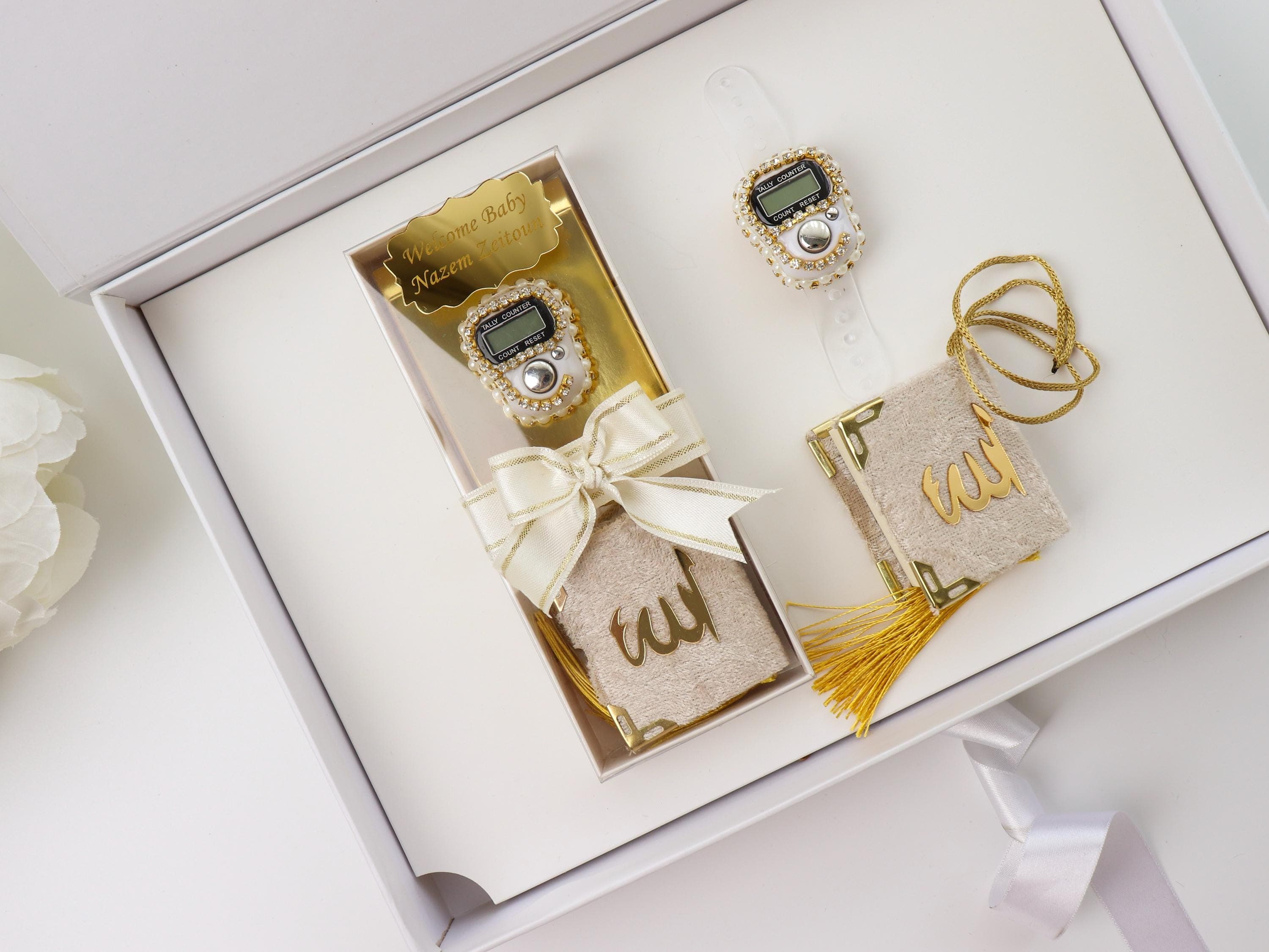 Mini Quran Digital Tasbih Gift Set, Islamic Wedding Gift, Ramadan, Eid - image 3