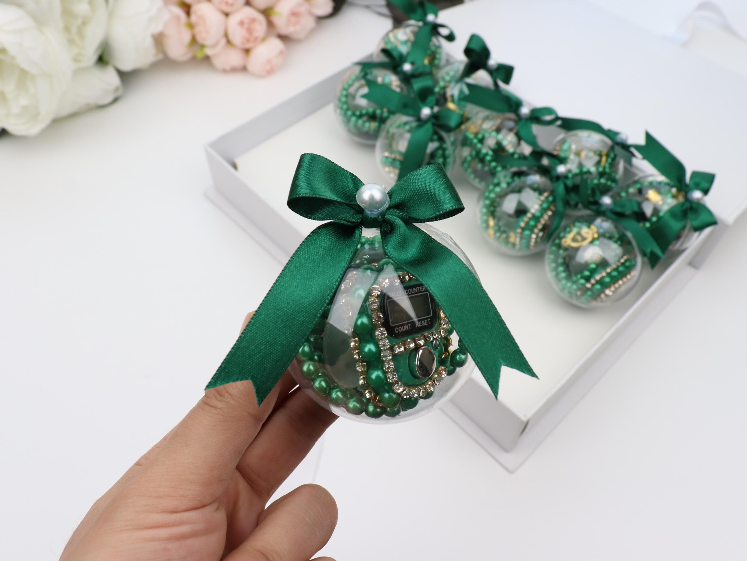 Digital Tasbih Set: Pearl Prayer Beads, Muslim Wedding Favor, Islamic Gifts, Ramadan, Eid - image 3