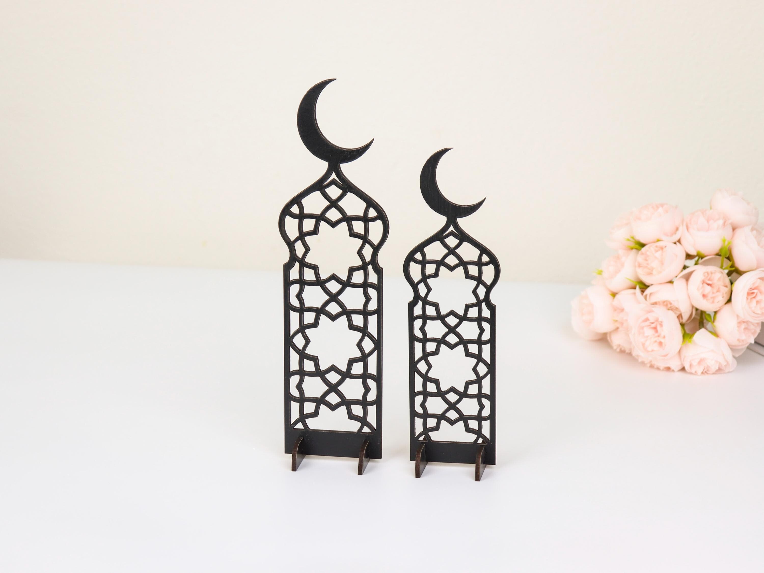 Wooden Ramadan Decor, Islamic Ornaments, Eid Mubarak, Muslim Home Decor - image 3
