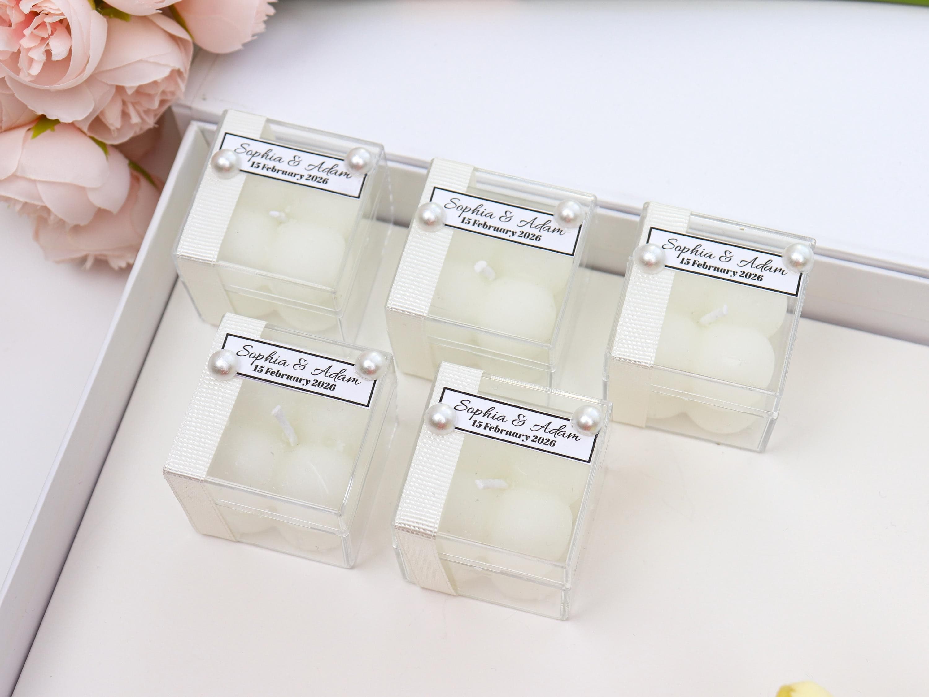 Personalized Wedding Candle Favor, Bubble Candle, Bridesmaid Gifts, Bridal Shower Favors - image 5