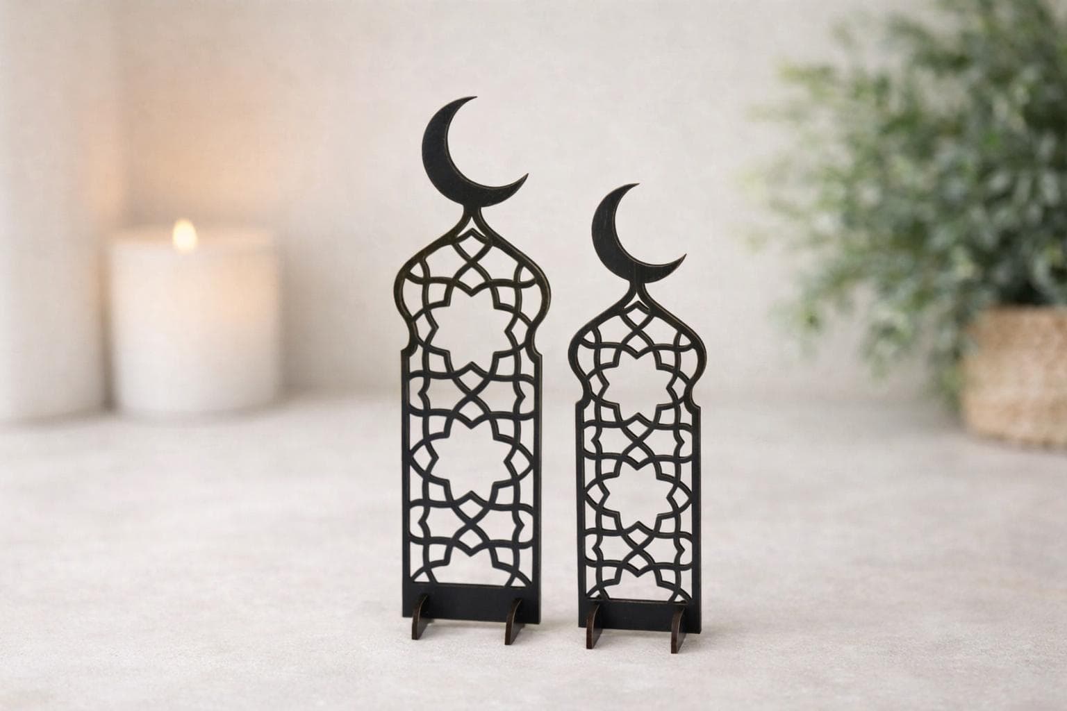Wooden Ramadan Decor, Islamic Ornaments, Eid Mubarak, Muslim Home Decor