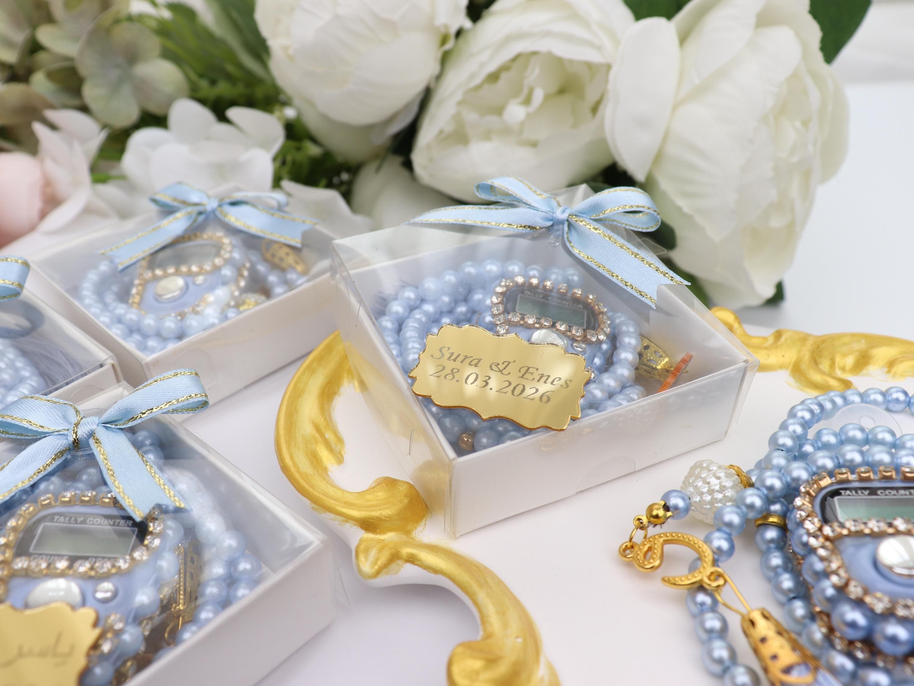 Custom Digital Tasbih Gift Box : Prayer Beads, Welcome Baby, Finger Counter, Ramadan, Eid - image 5