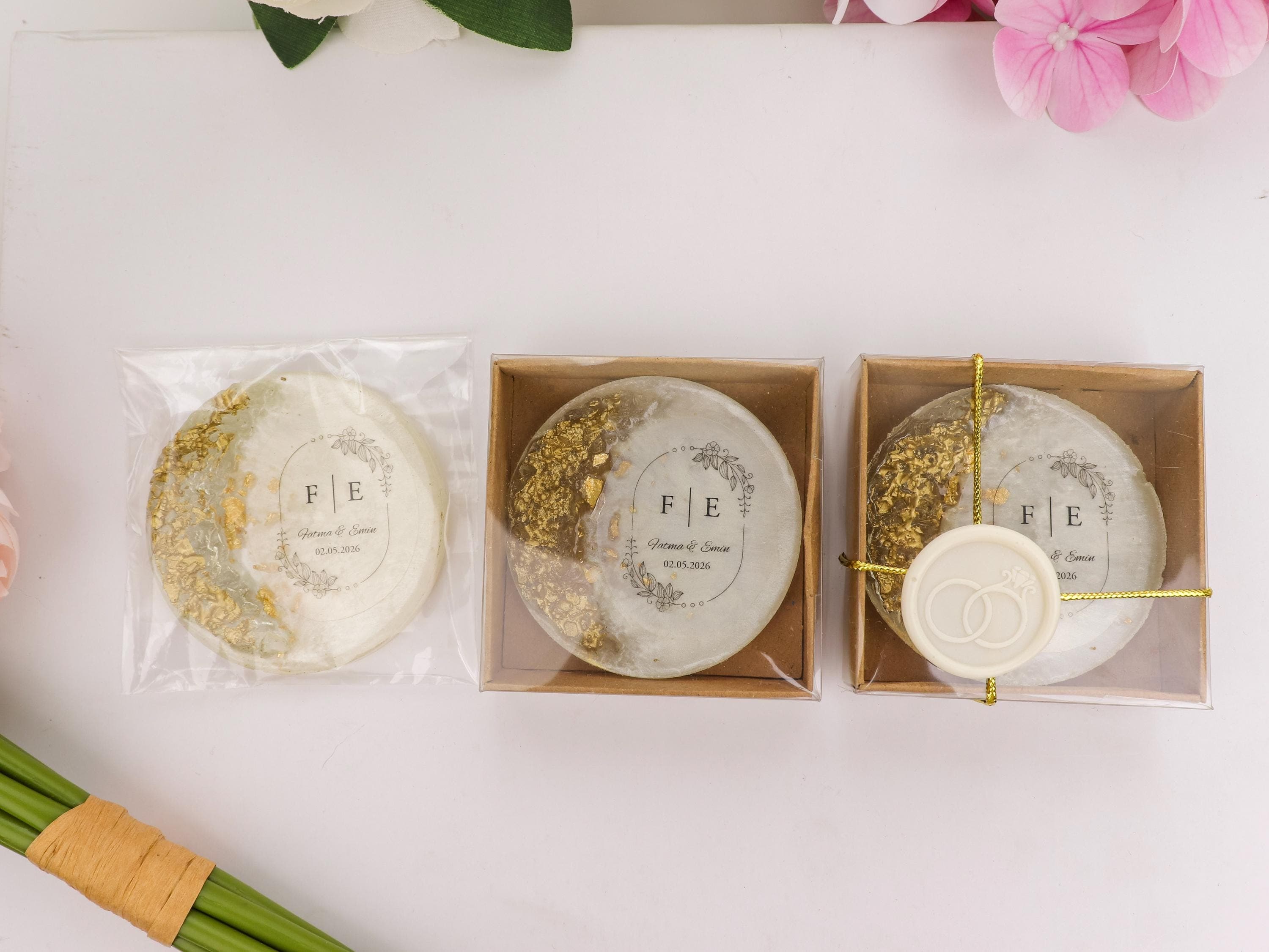 Personalized Resin Epoxy Magnets, Custom Wedding Favors, Bridal Shower Gifts - image 5