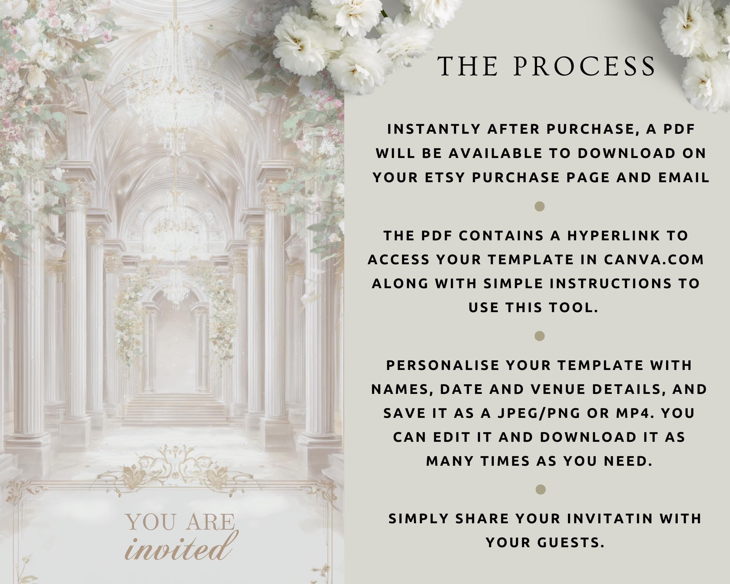 Blue and White Nikah Invitation | Islamic Wedding Animated Mobile Video Template - image 5