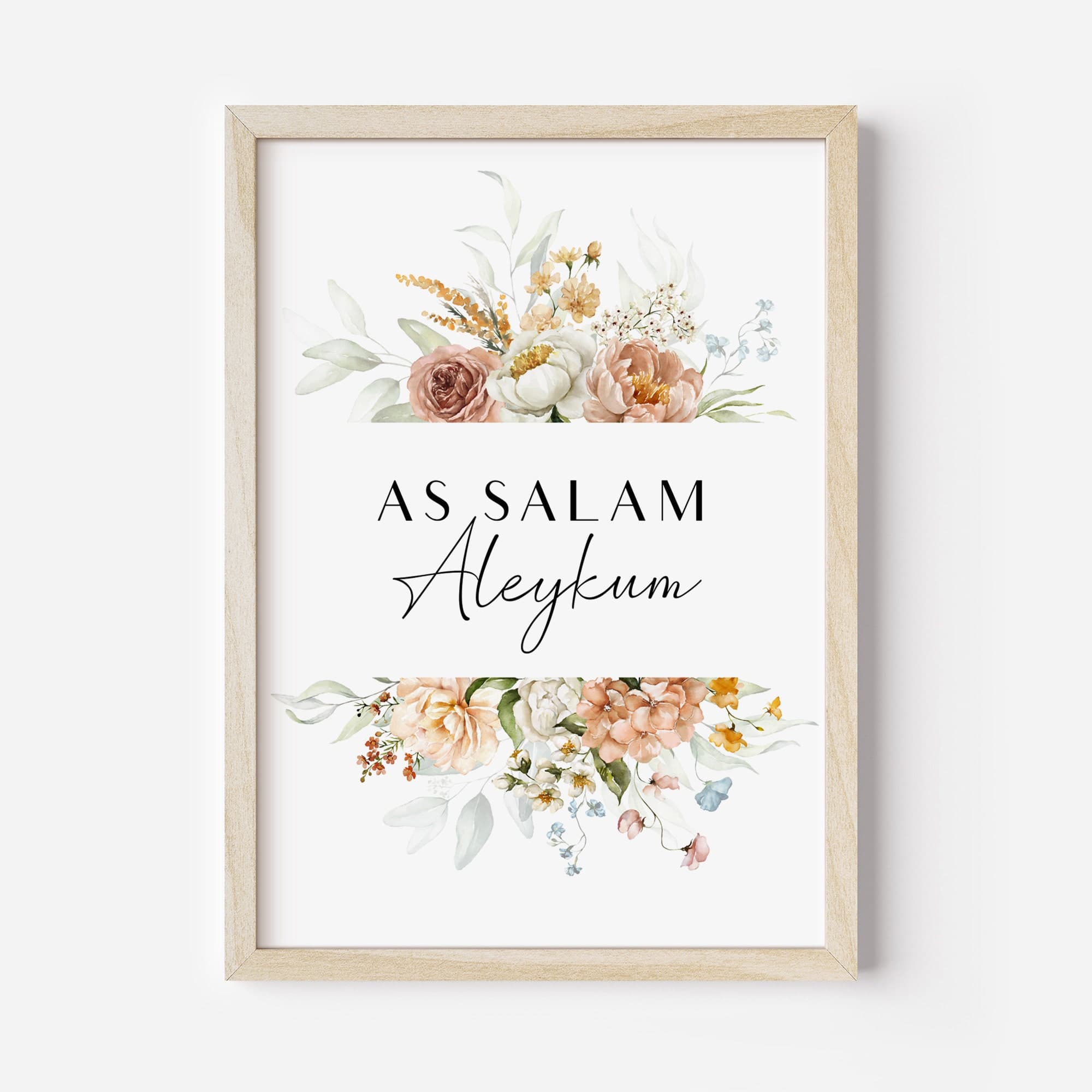 Islamic Wall Art Set of 2 - Home Duas for Entering & Leaving House, Floral Muslim Posters and Prints, Islamic Gift for Modern Home, Entryway - image 4