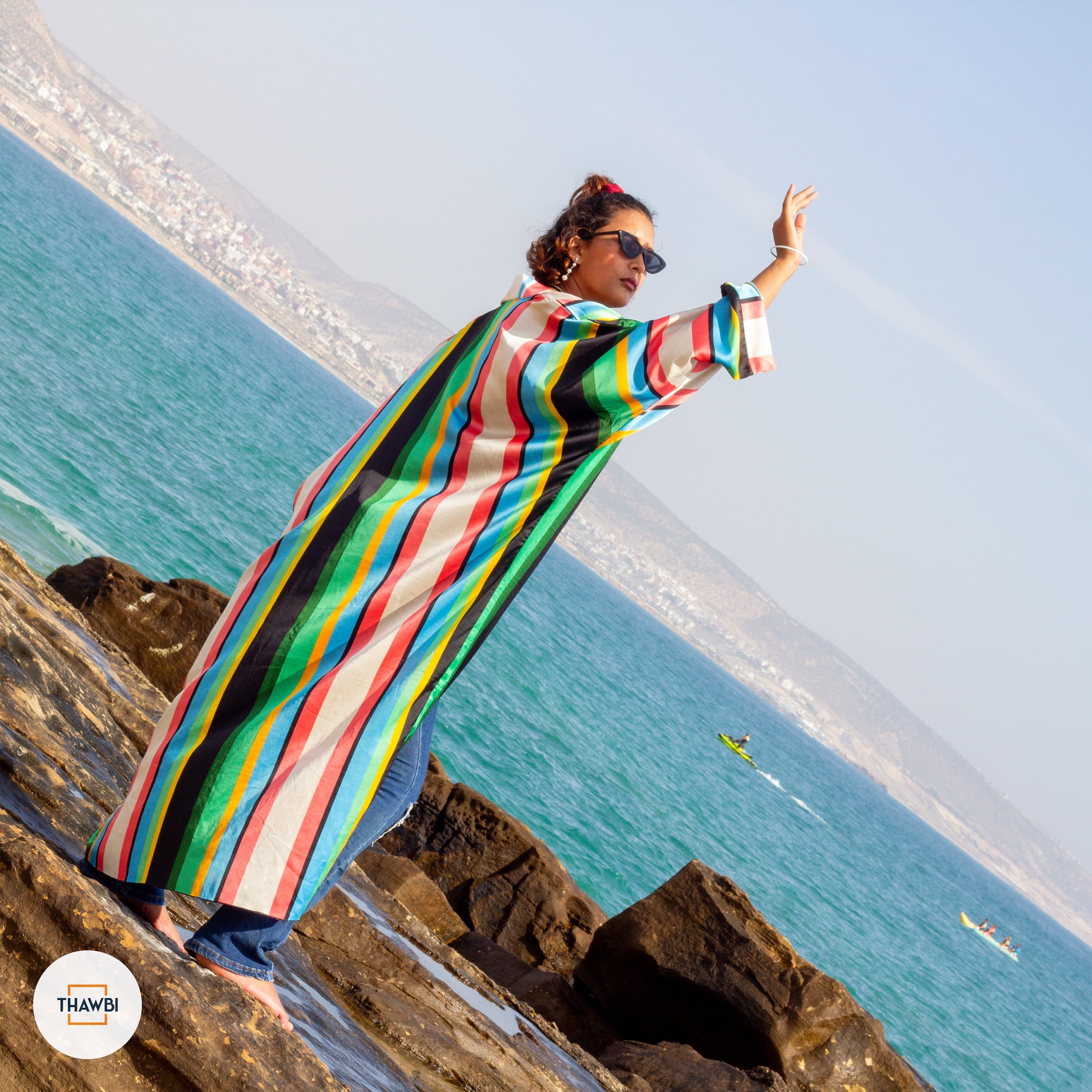 Handmade Colorful Kimono Dress: Moroccan Style Women's Robe - image 4