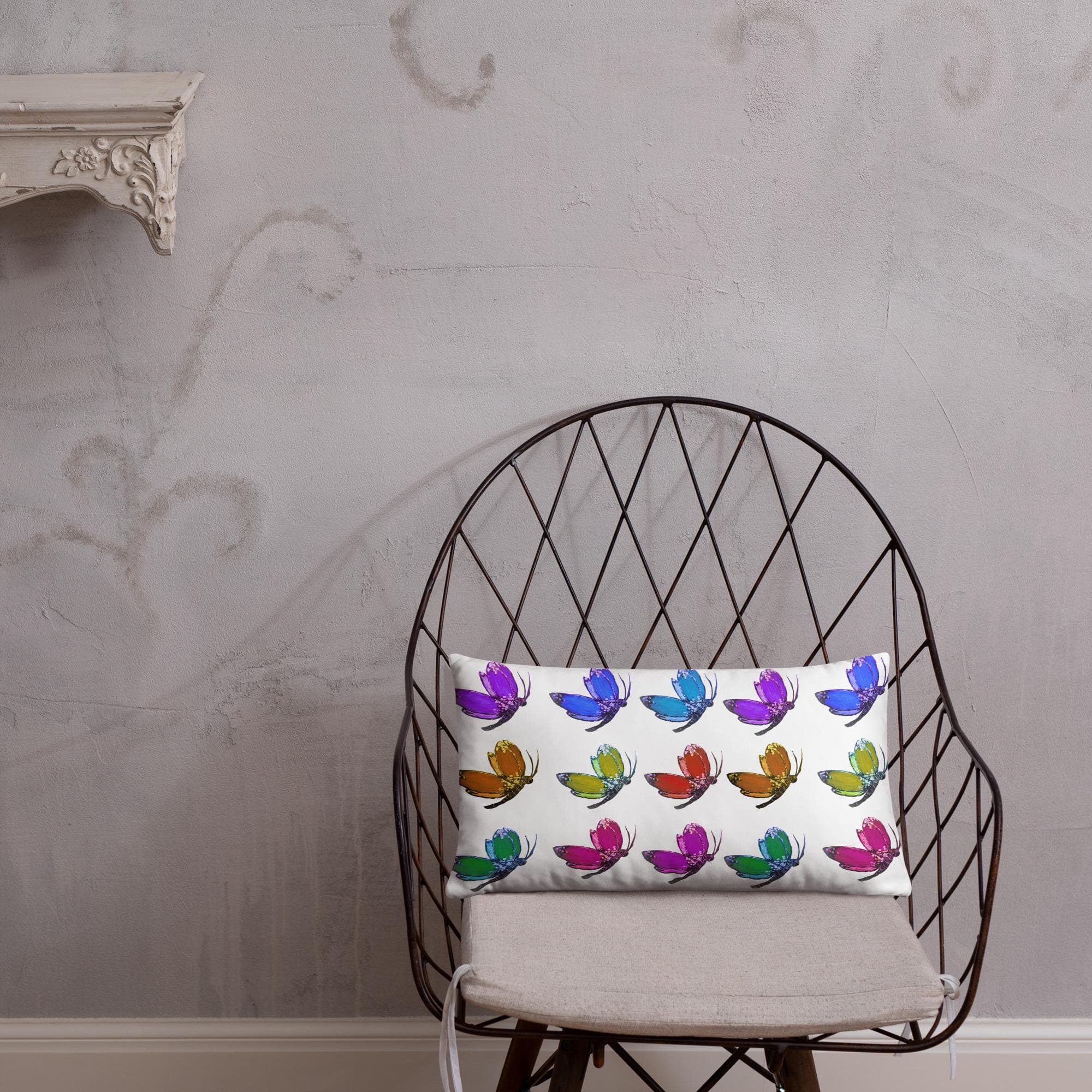 Butterfly Lovers Lumbar Pillow, Accent Pillow, Throw Pillow