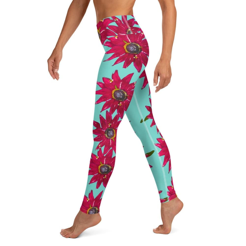 Rudbeckia Yoga Leggings,high waist leggings,fitness leggings,plus size,floral leggings,workout leggings