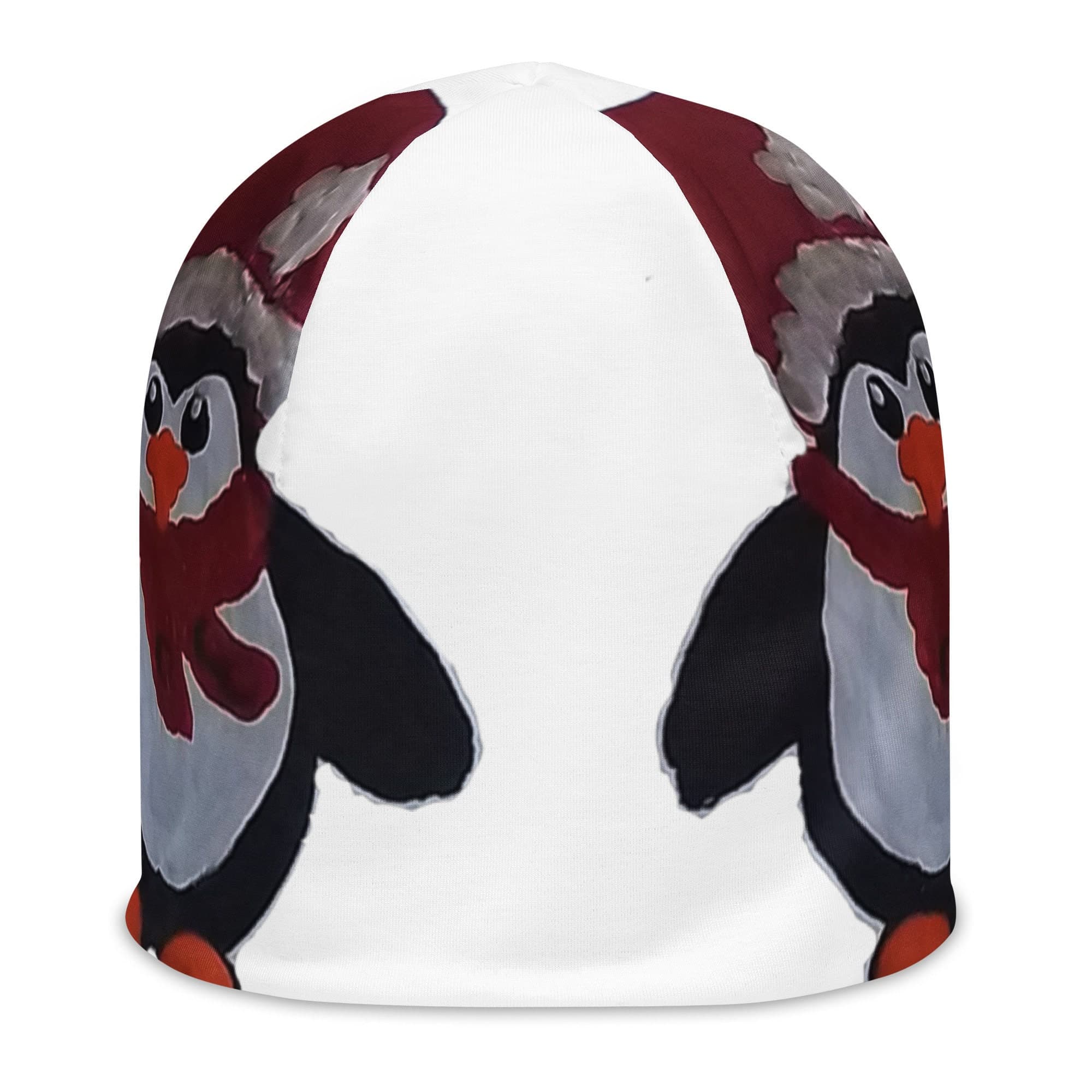 Holiday Penguin Beanie,beanie hat,slouch hat,skull cap,ski hat,running hat,cancer hat,chemo beanie,sorority hat,unisex beanie,soft beanie