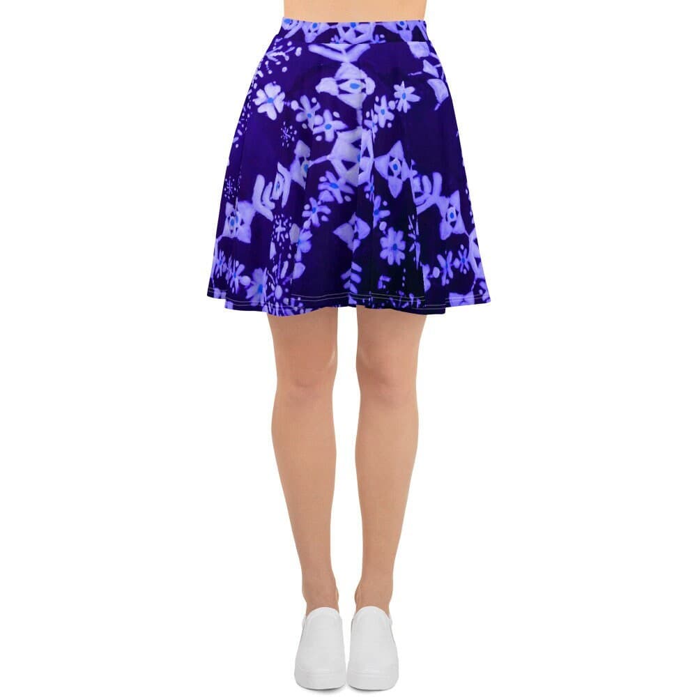Snowflake Skater Skirt: Winter Holiday Pleated Skirt