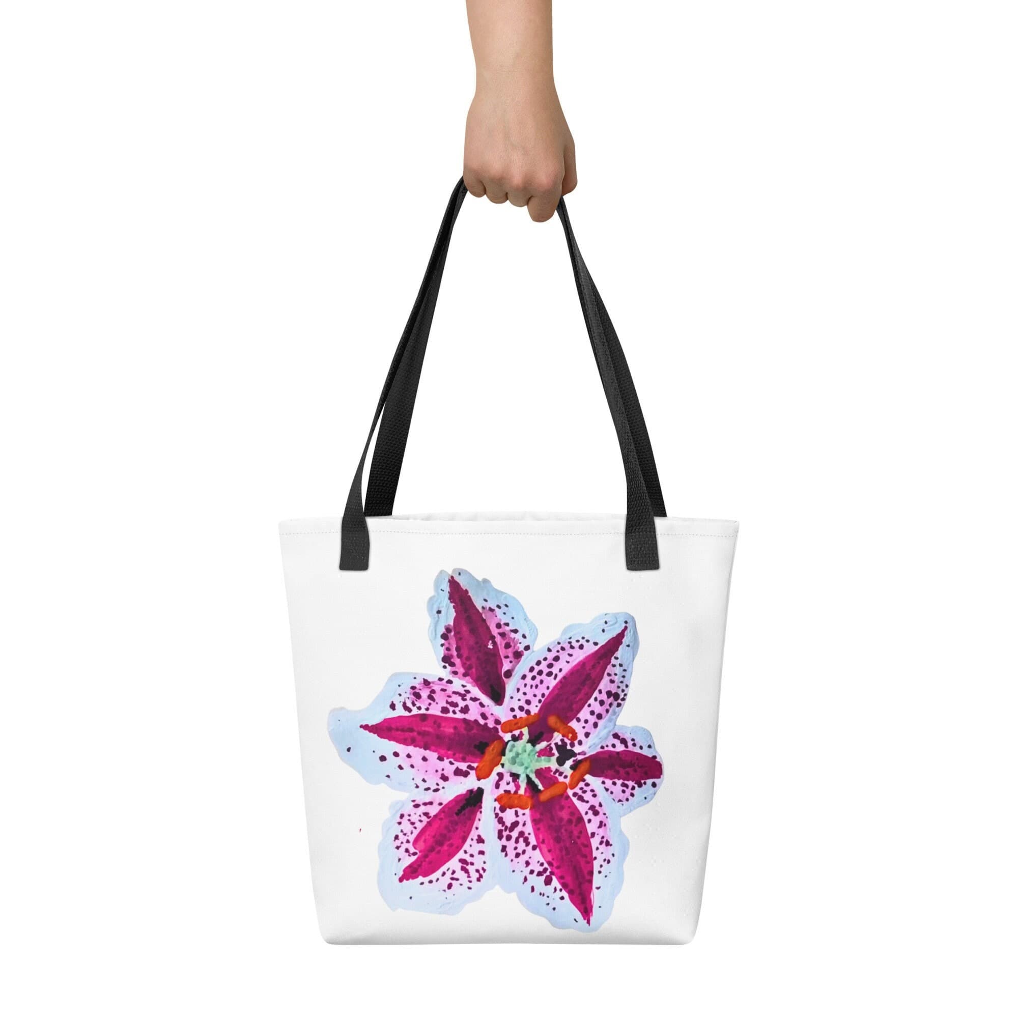 Tiger Lily Tote Bag: Floral Beach Bag, Nature Lover Gift