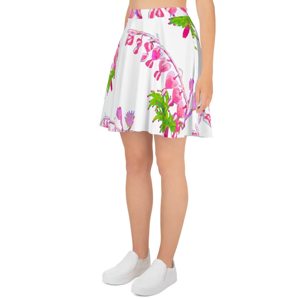 Floral Heart Skirt,ruffle skirt,gift for sisters,flowy skirt,plus size skirt,elastic waist skirt,flared skirt