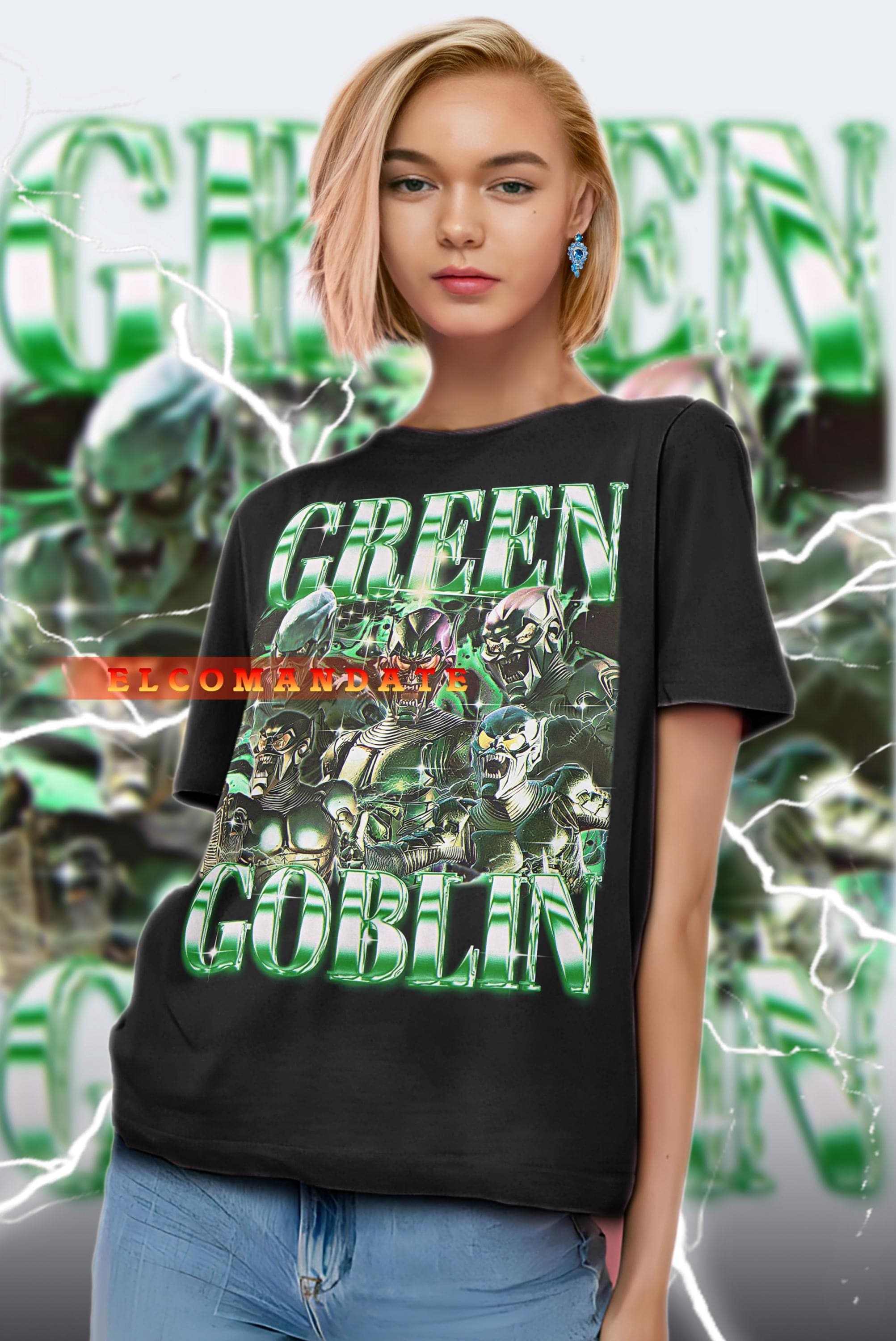 GREEN GOBLIN Shirt, Green Goblin Vintage Shirt, Green Goblin Retro 90s Tshirt, Green Goblin Bootleg Tee, Green Goblin Sweater