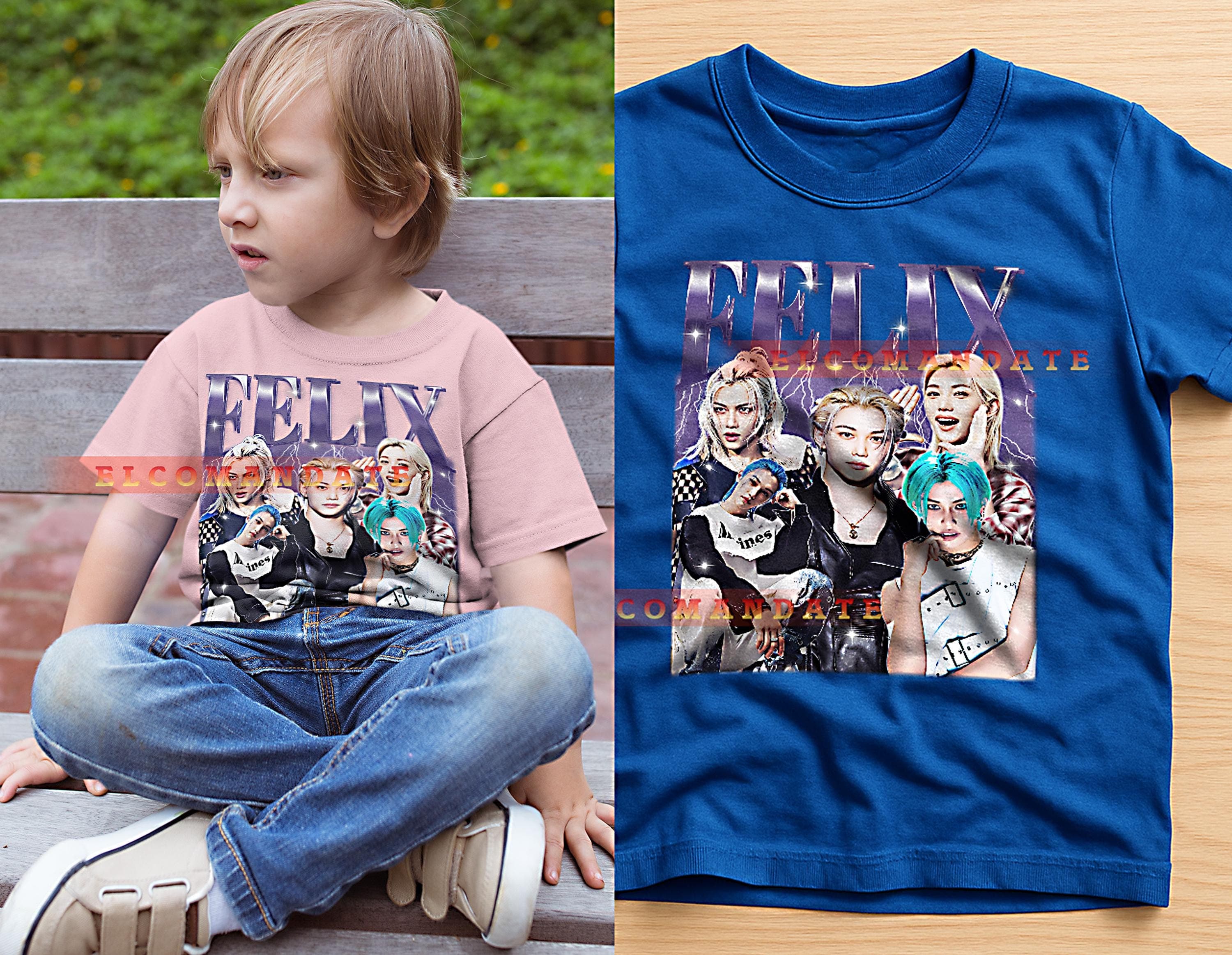 Felix Straykids Bootleg Tee, Felix Straykids Longsleeve Tee, Felix Straykids Retro Tee, Felix Straykids Vintage Tee, Felix Straykids 90s Tee - image 3