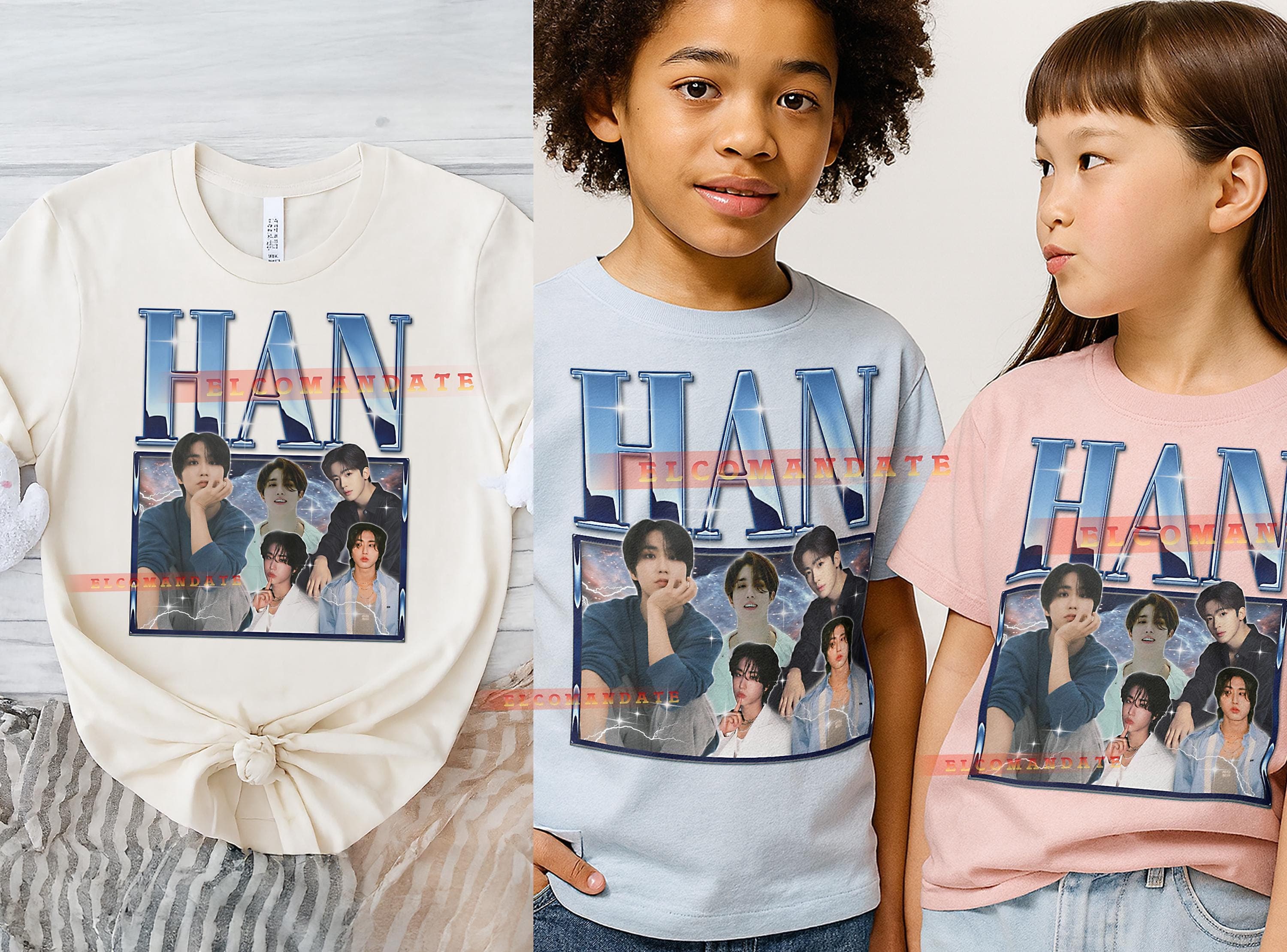 Han Straykids Bootleg Shirt, Han Straykids Vintage Tee, Han Straykids 90s Tshirt, Han Straykids Retro Tee, Lyricist Vocalist Idol - image 4