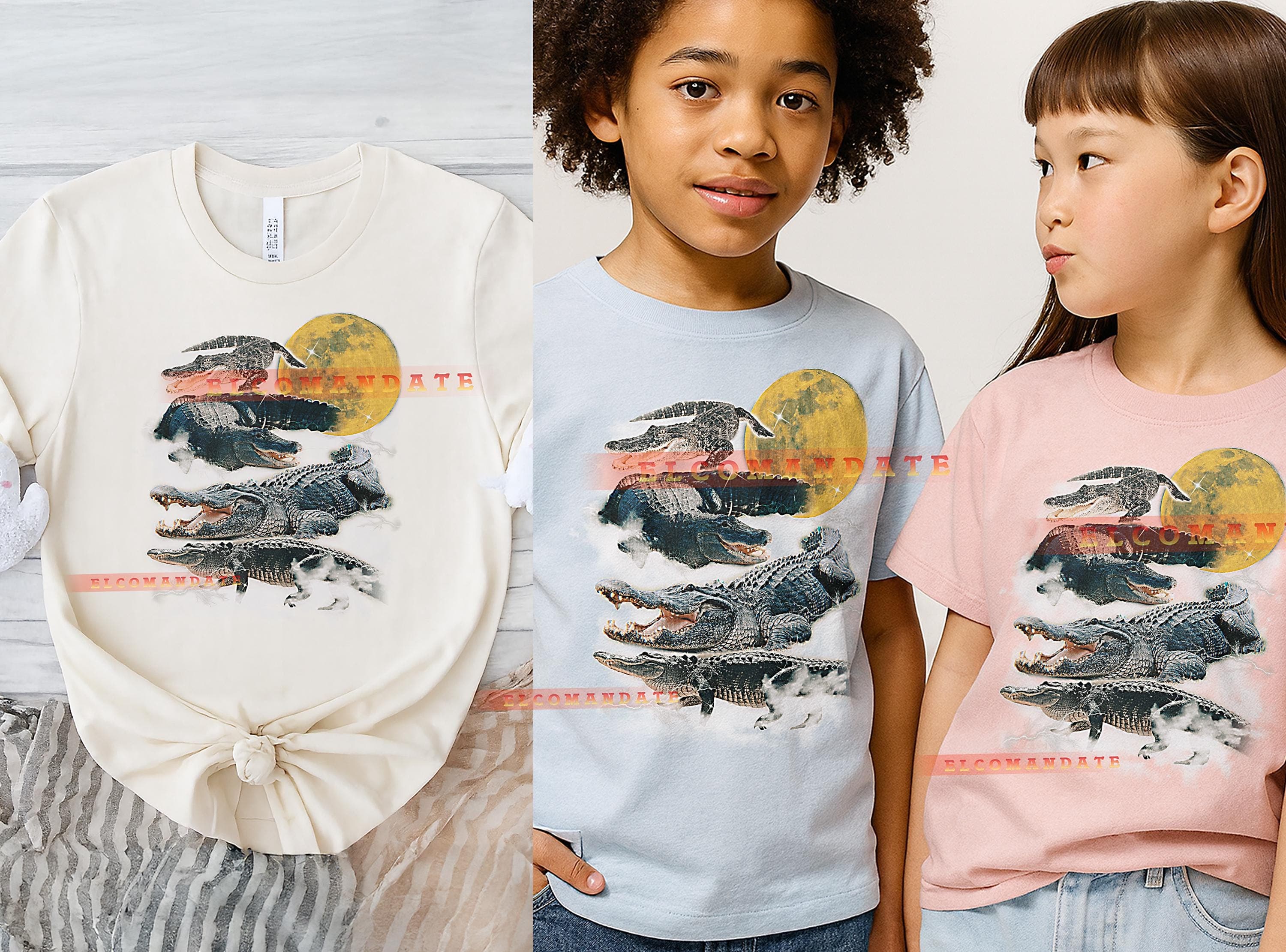 Alligator T-Shirt, Vintage Animal Lovers Wild Gator Nature Graphic Tee, 90s Retro Throwback, Alligator Sweater - image 4