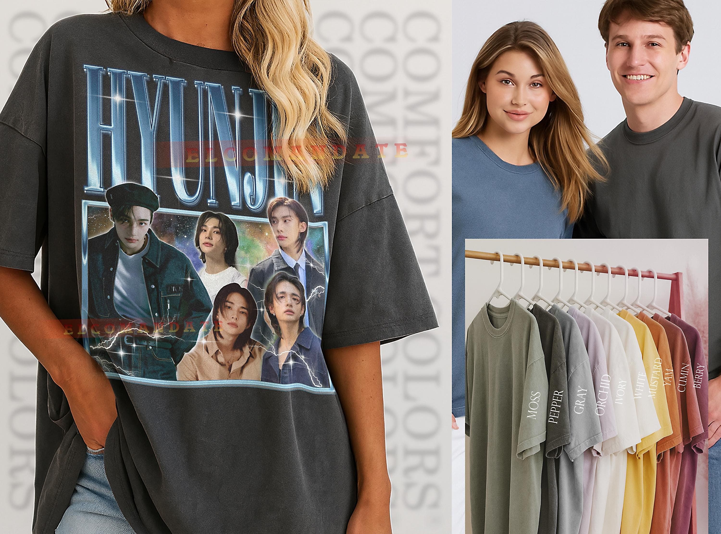 Hyunjin Bootleg Tee: Stray Kids Retro 90s Style - image 3