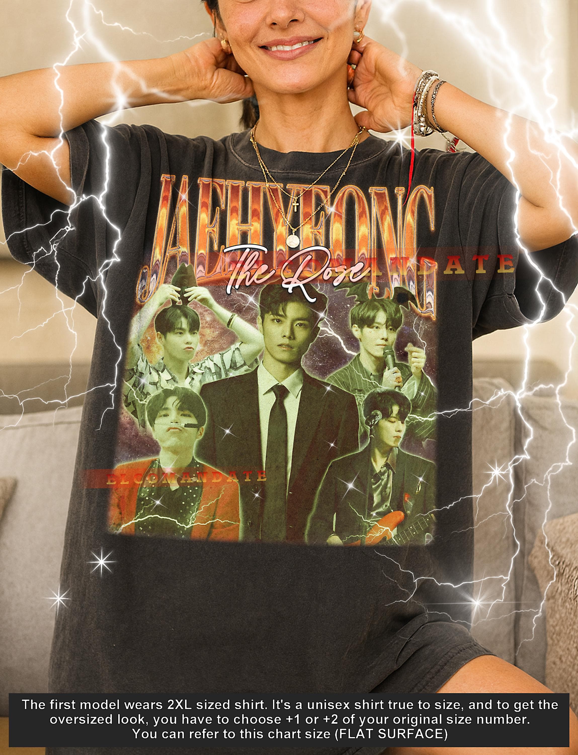 Jaehyeong The Rose Bootleg Shirt, Jaehyeong The Rose Vintage Tee, 90s Tshirt, Jaehyeong The Rose Retro Tee, Band Member Idol