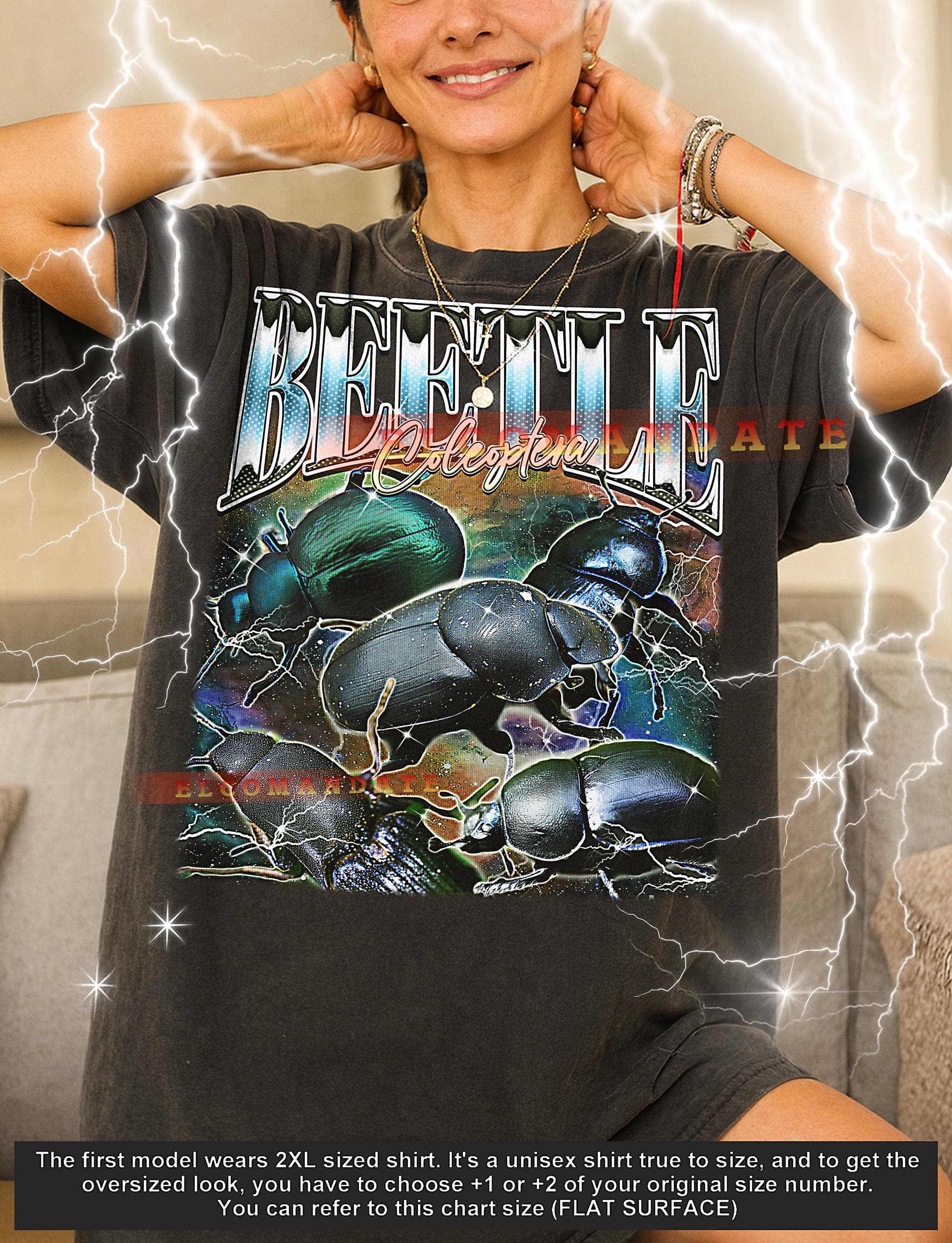 Beetle Coleoptera T-Shirt, Vintage Animal Lovers Wildlife Entomology Nature Graphic Tee, 90s Retro Throwback, Beetle Coleoptera Sweater