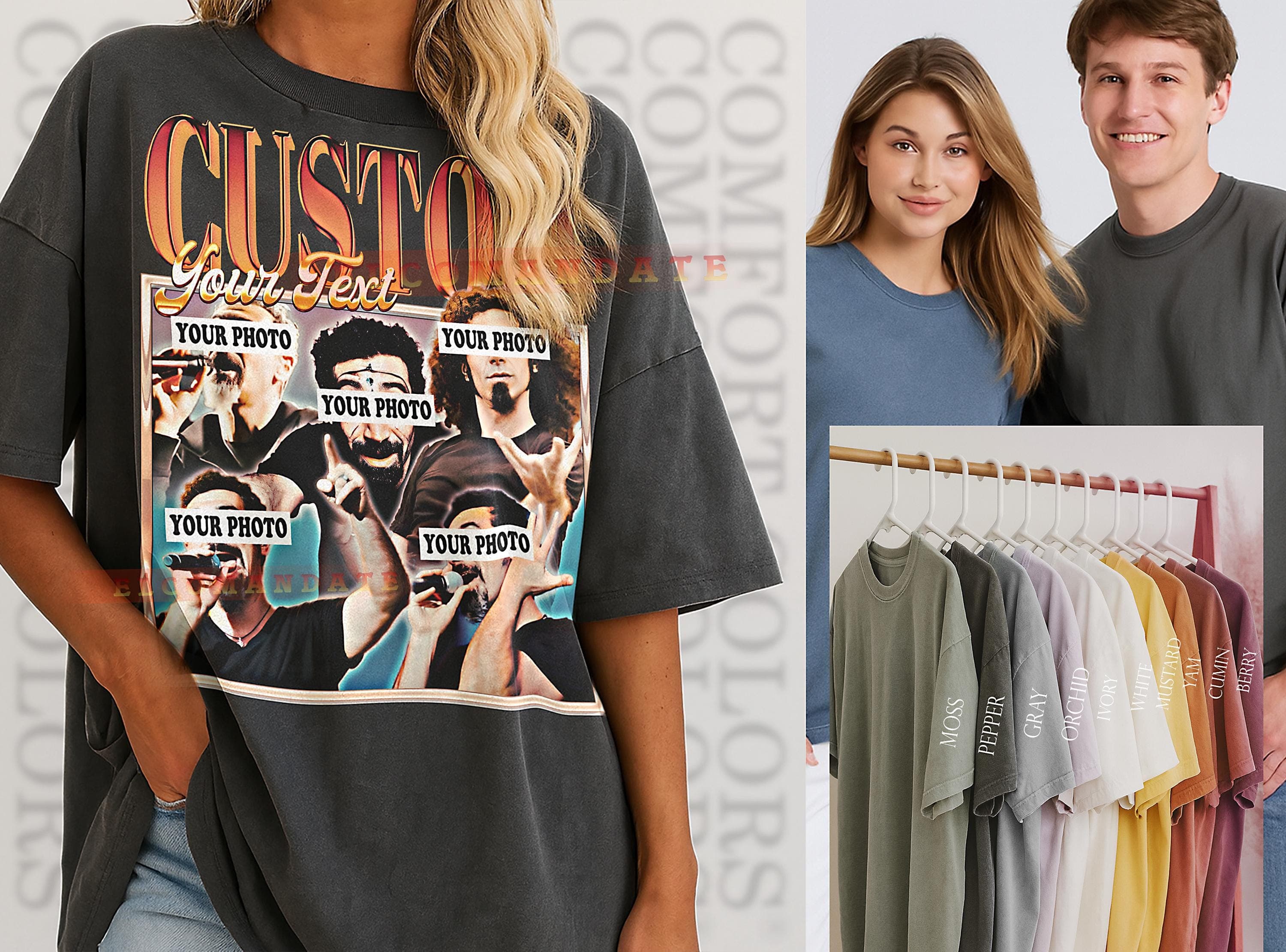 Custom GF Shirt, Custom Unique Tee, Custom Vintage Gift, Custom 90s Bootleg, Custom Personalized Shirt, Custom Retro Style Shirt - image 3