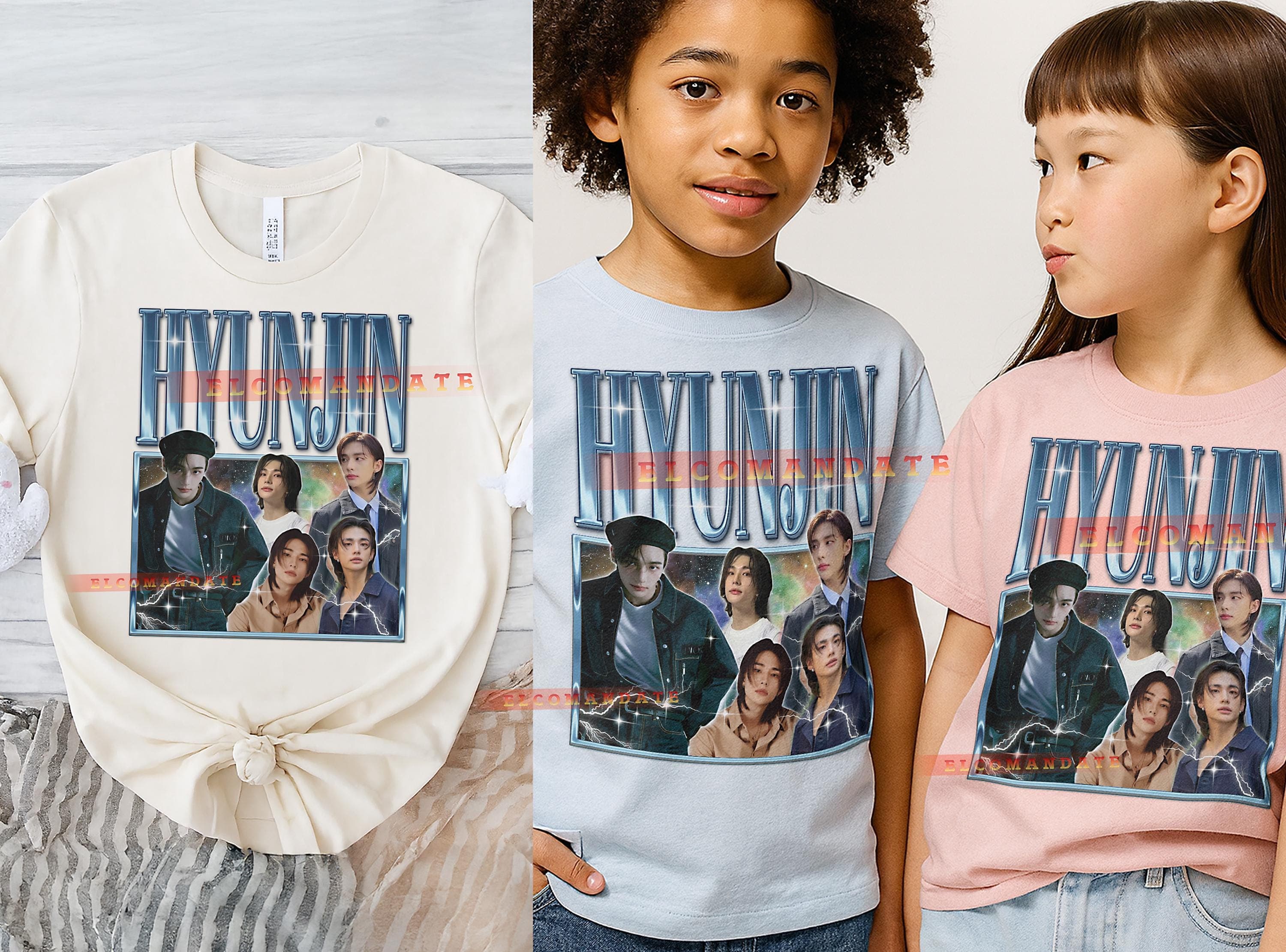 Hyunjin Bootleg Tee: Stray Kids Retro 90s Style - image 4