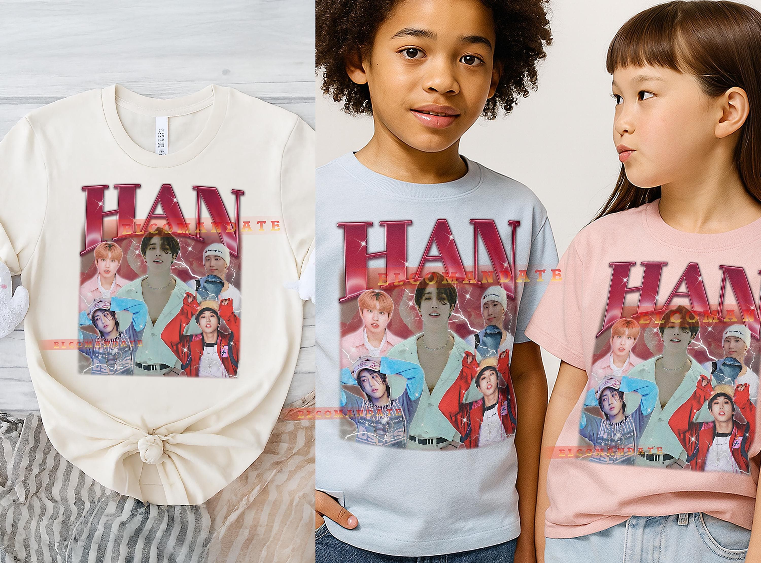 Han Straykids Bootleg Shirt, Han Straykids Vintage Tee, Han Straykids 90s Tshirt, Han Straykids Retro Tee, Rapper Producer - image 4