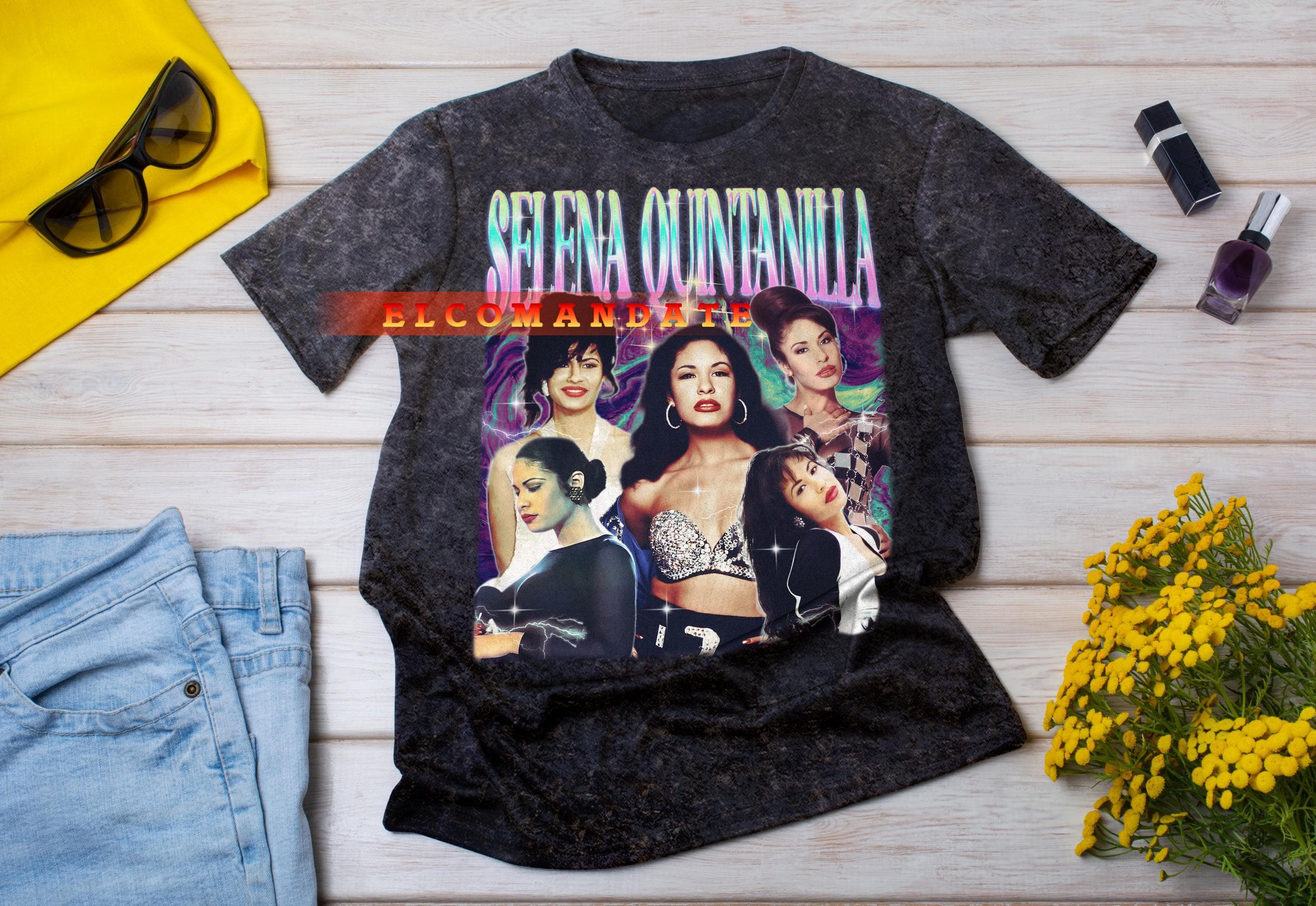 SELENA QUINTANILLA Homage Shirt, Selena Quintanilla Retro Shirt, Selena Quintanilla 90s Tshirt, Selena Quintanilla Bootleg - image 5