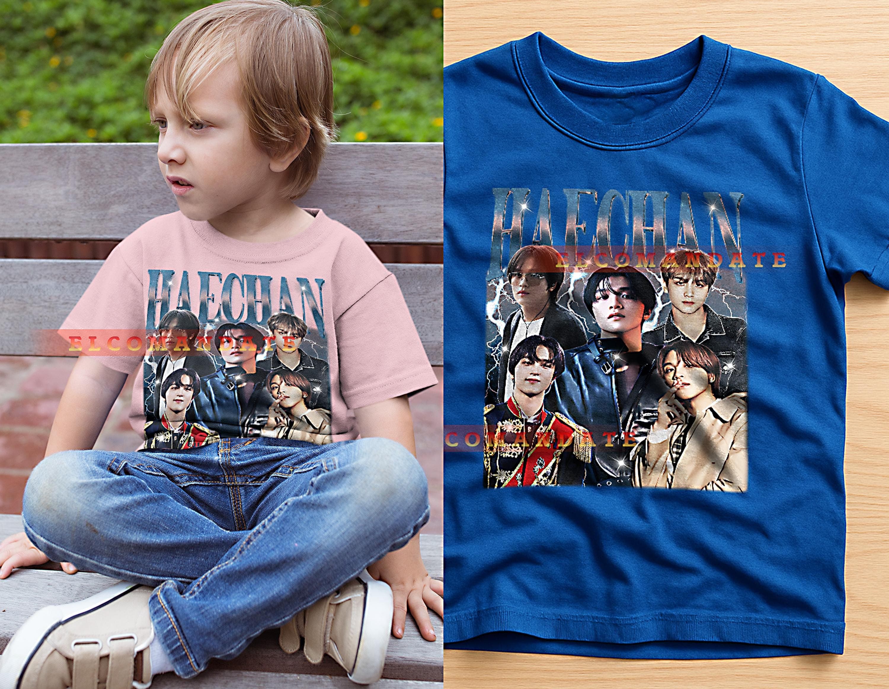 Haechan Bootleg Tee, Haechan Longsleeve Tee, Haechan Retro Tee, Haechan Vintage Tee, Haechan 90s Tee Retro, Vintage, 90s, Tee, Kids - image 3