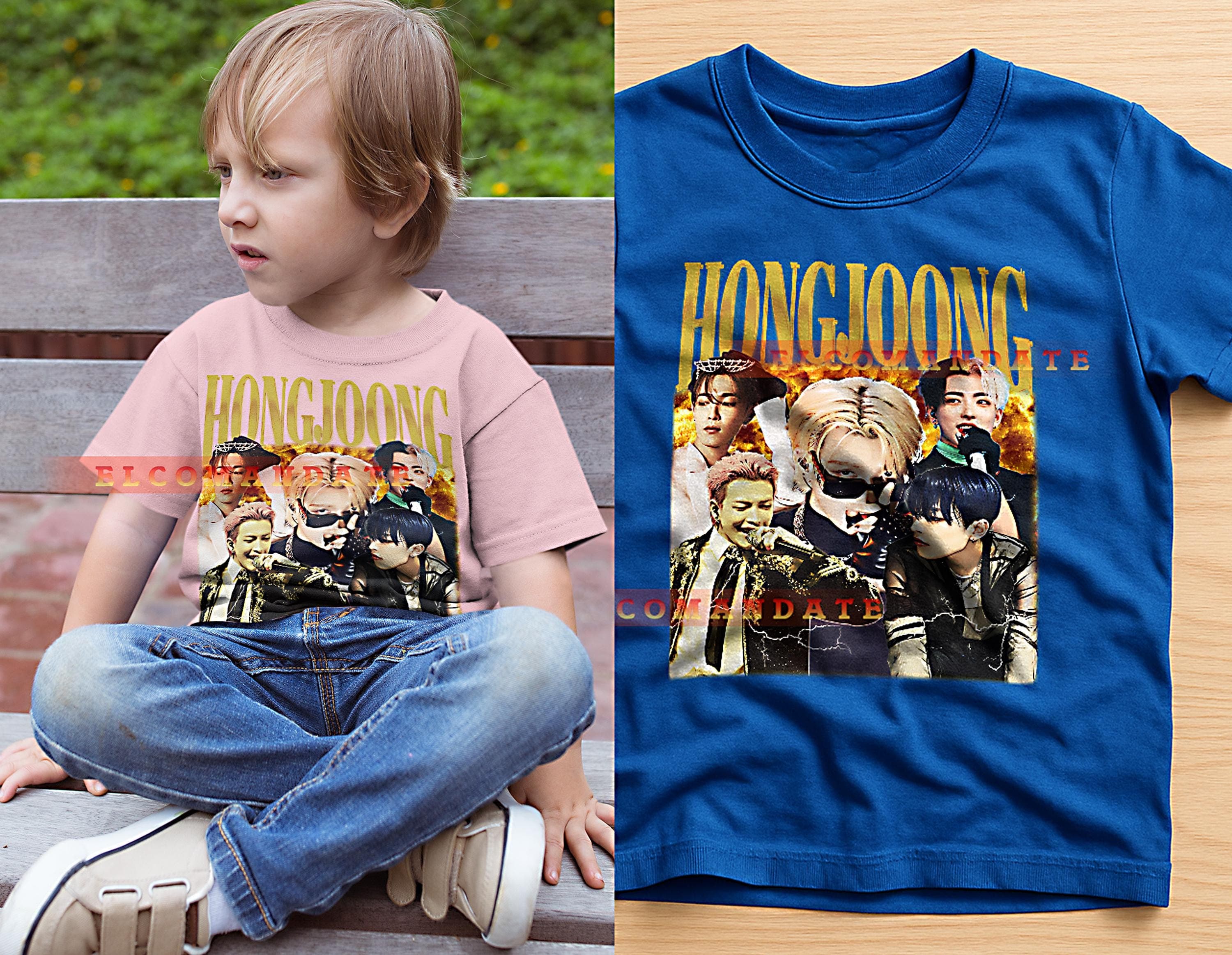 Hongjoong Bootleg Tee, Hongjoong Longsleeve Tee, Hongjoong Retro Tee, Hongjoong Vintage Tee, Hongjoong 90s Tee - image 3