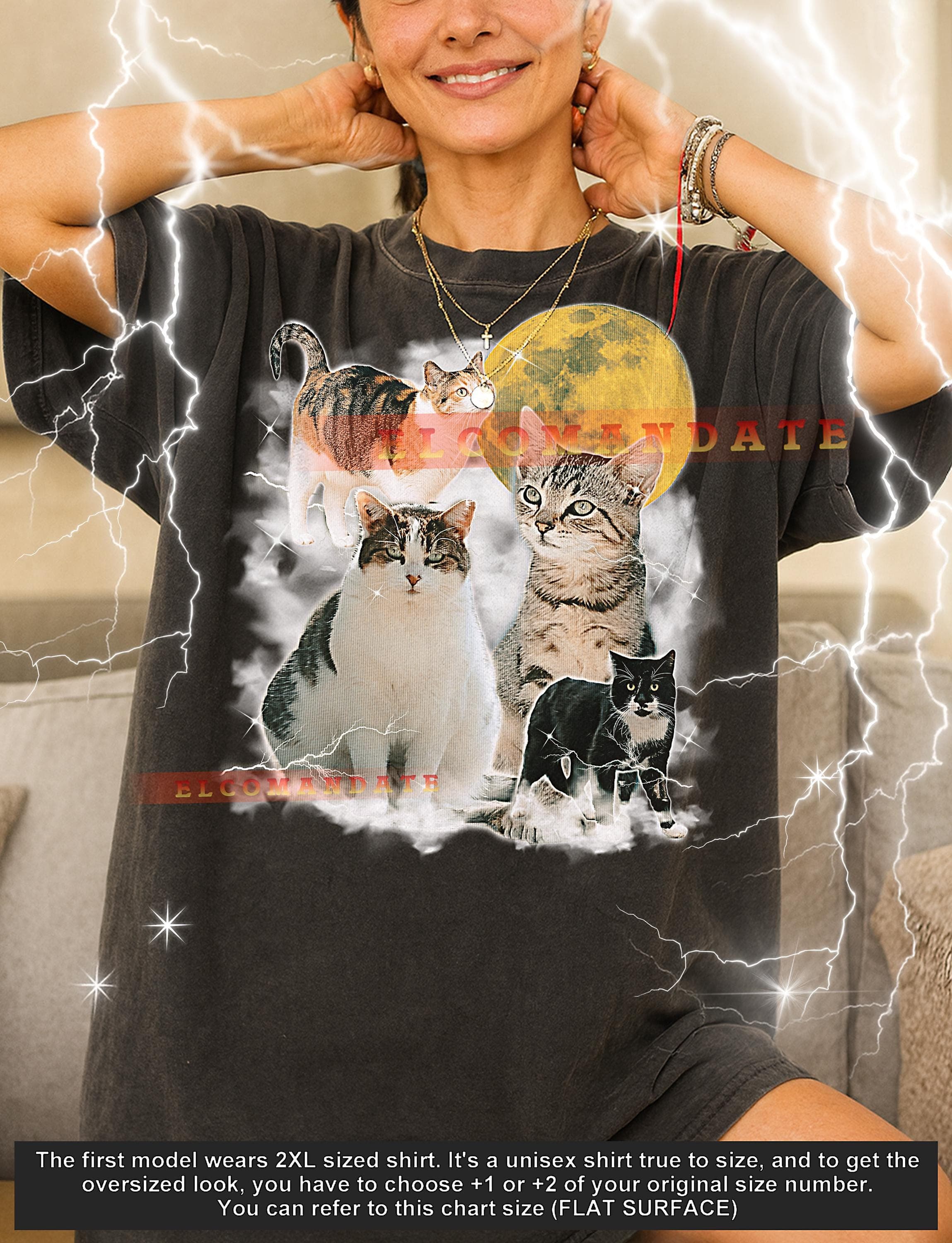 Cat T-Shirt, Vintage Animal Lovers Domestic Pet Kitten Wildlife Tee, 90s Retro Throwback, Cat Sweater