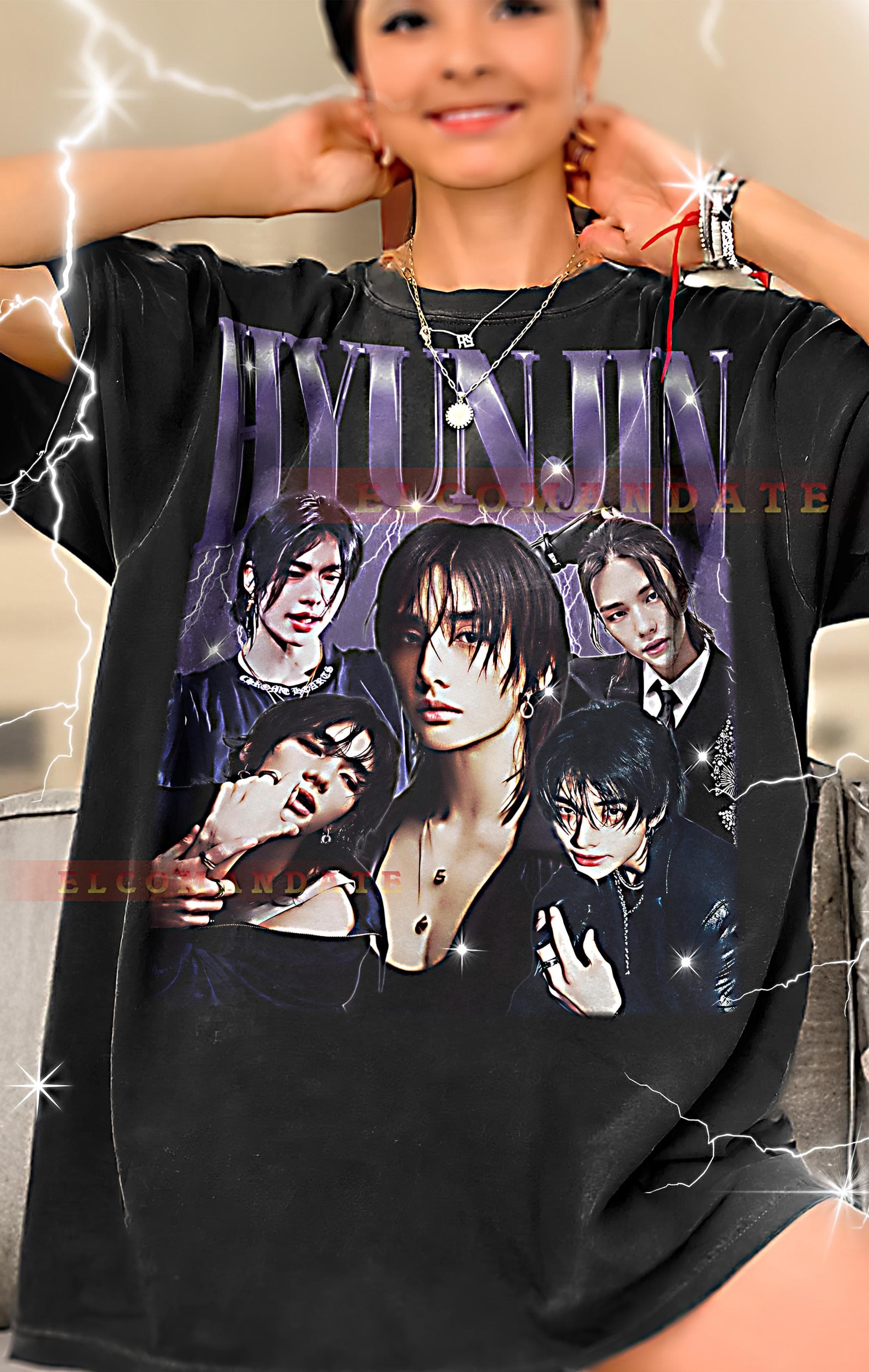 Hyunjin Bootleg Tee, Hyunjin Longsleeve Shirt, Hyunjin Retro Tee, Hyunjin Vintage Tee, Hyunjin 90s Tee Retro, Vintage, 90s, Tee, Kids
