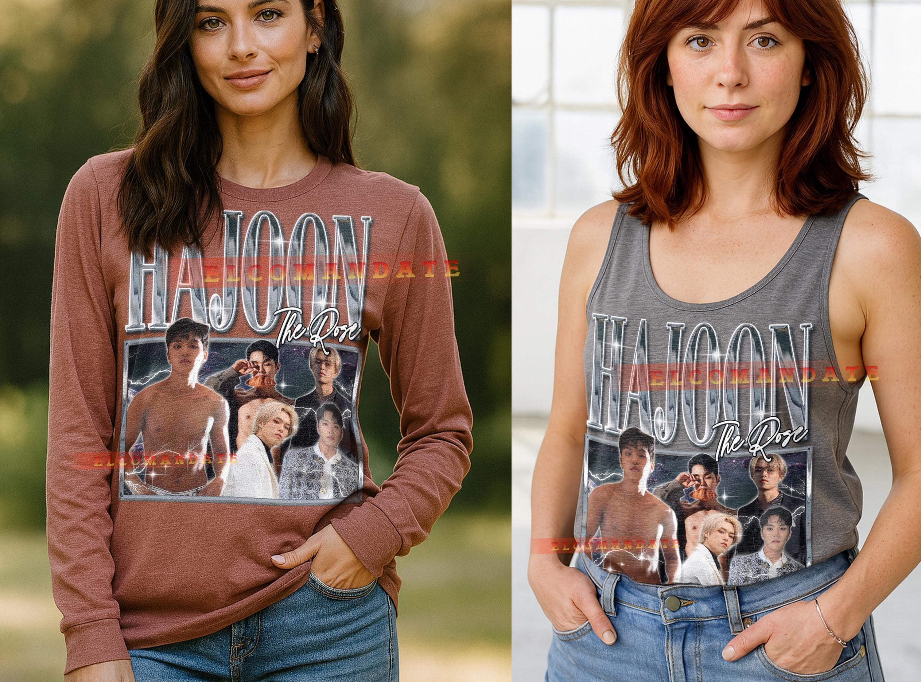 Hajoon The Rose Bootleg Shirt, Hajoon The Rose Vintage Tee, Hajoon The Rose 90s Tshirt, Hajoon The Rose Retro Tee, Musician Idol - image 5