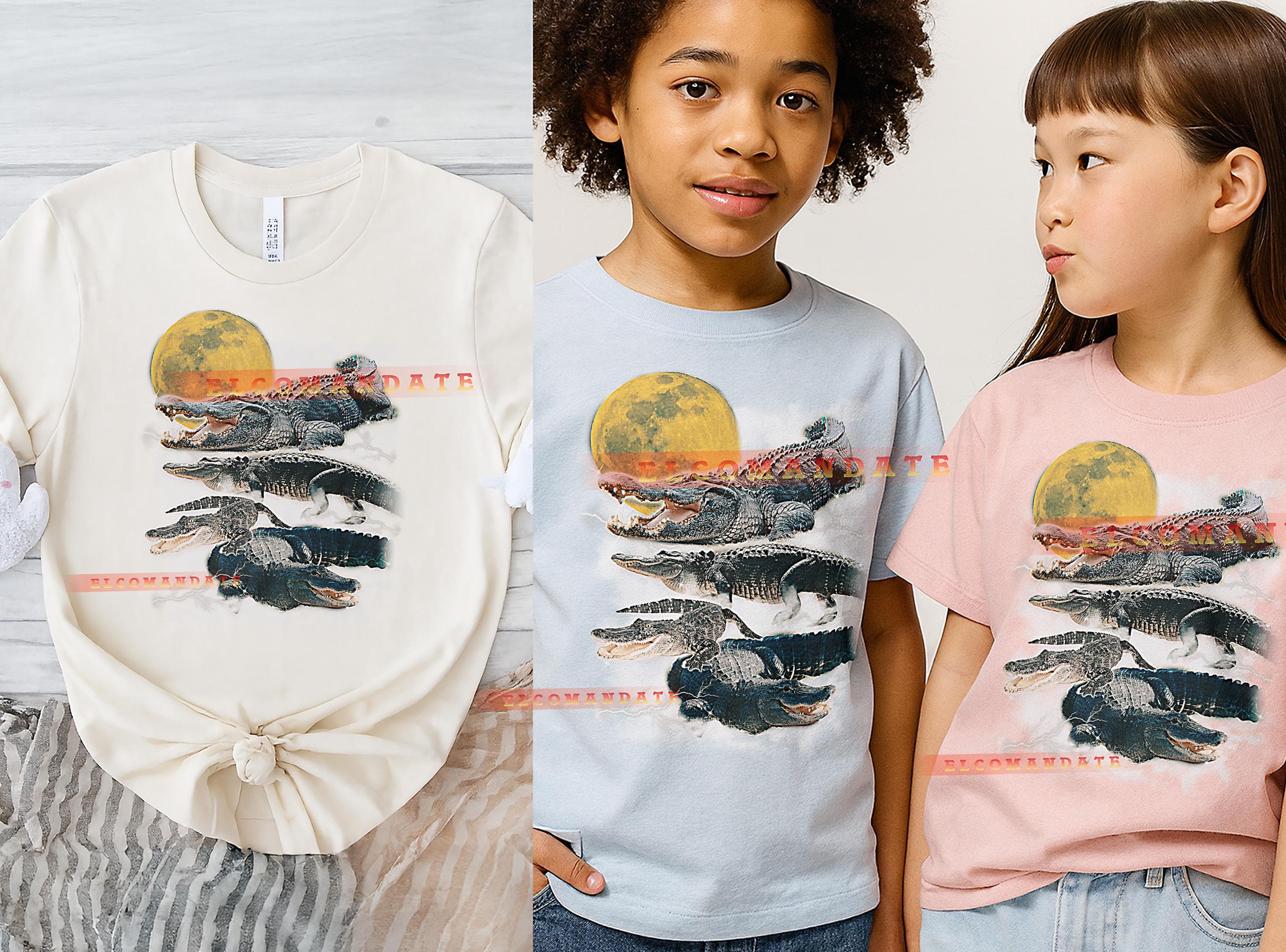 Alligator T-Shirt, Vintage Animal Lovers Reptile Wildlife Swamp Nature Tee, 90s Retro Throwback, Alligator Sweater - image 4
