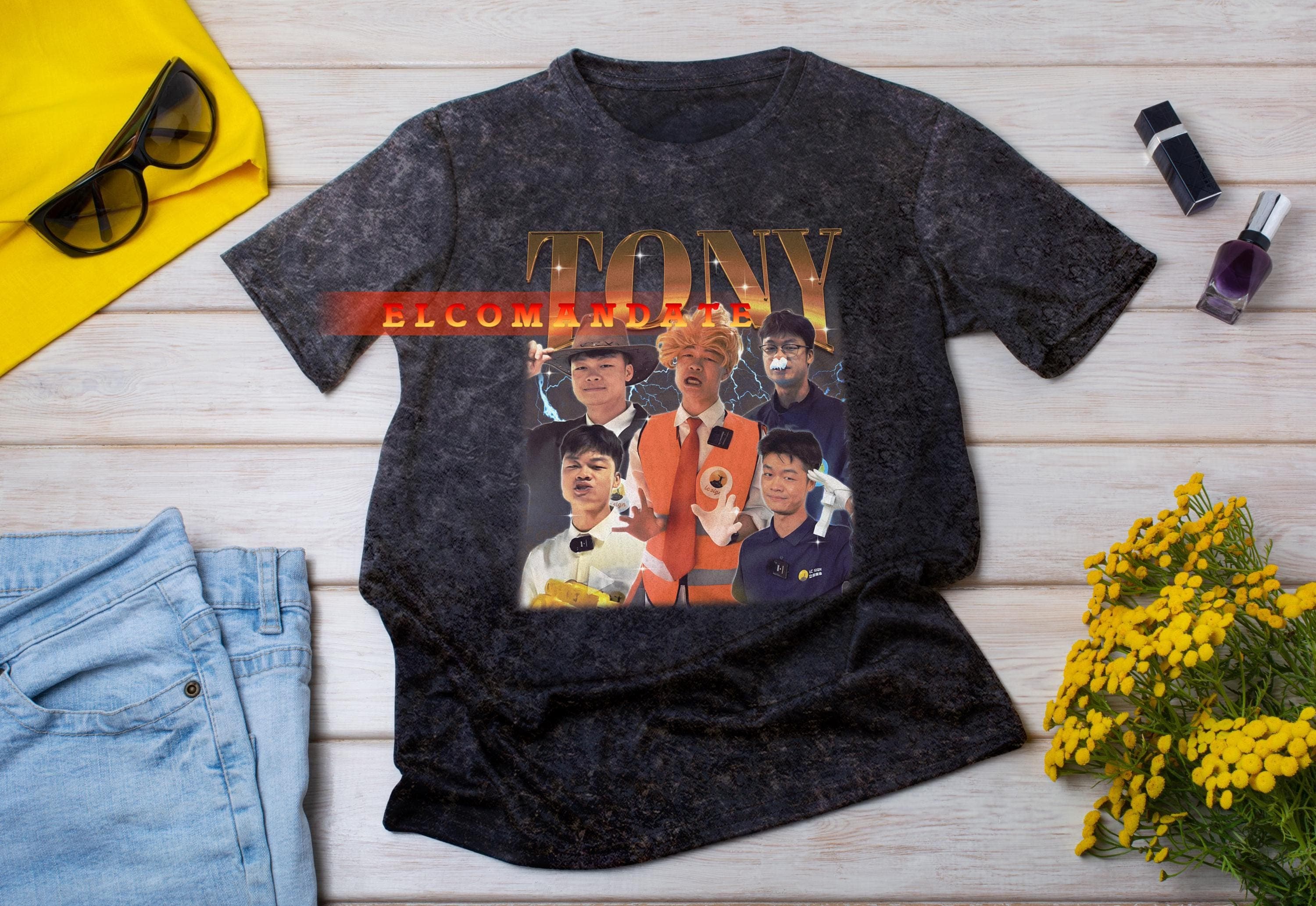 Tony internet star Shirt, What's Up Homie Shirt, Tiktok Viral Tony Lc Sign, Designer Legacy Retro, Tony LED Sweater - image 4