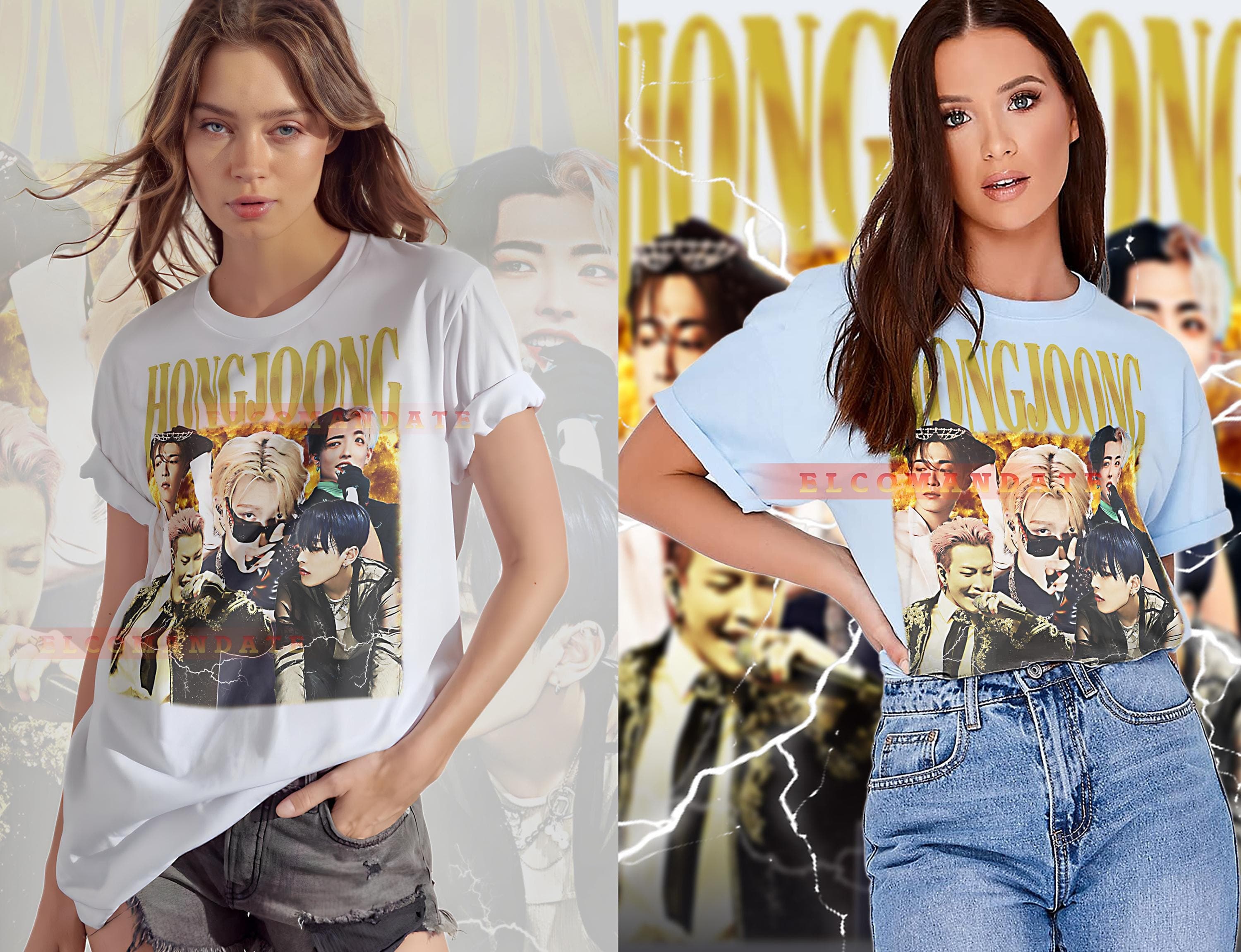Hongjoong Bootleg Tee, Hongjoong Longsleeve Tee, Hongjoong Retro Tee, Hongjoong Vintage Tee, Hongjoong 90s Tee - image 4