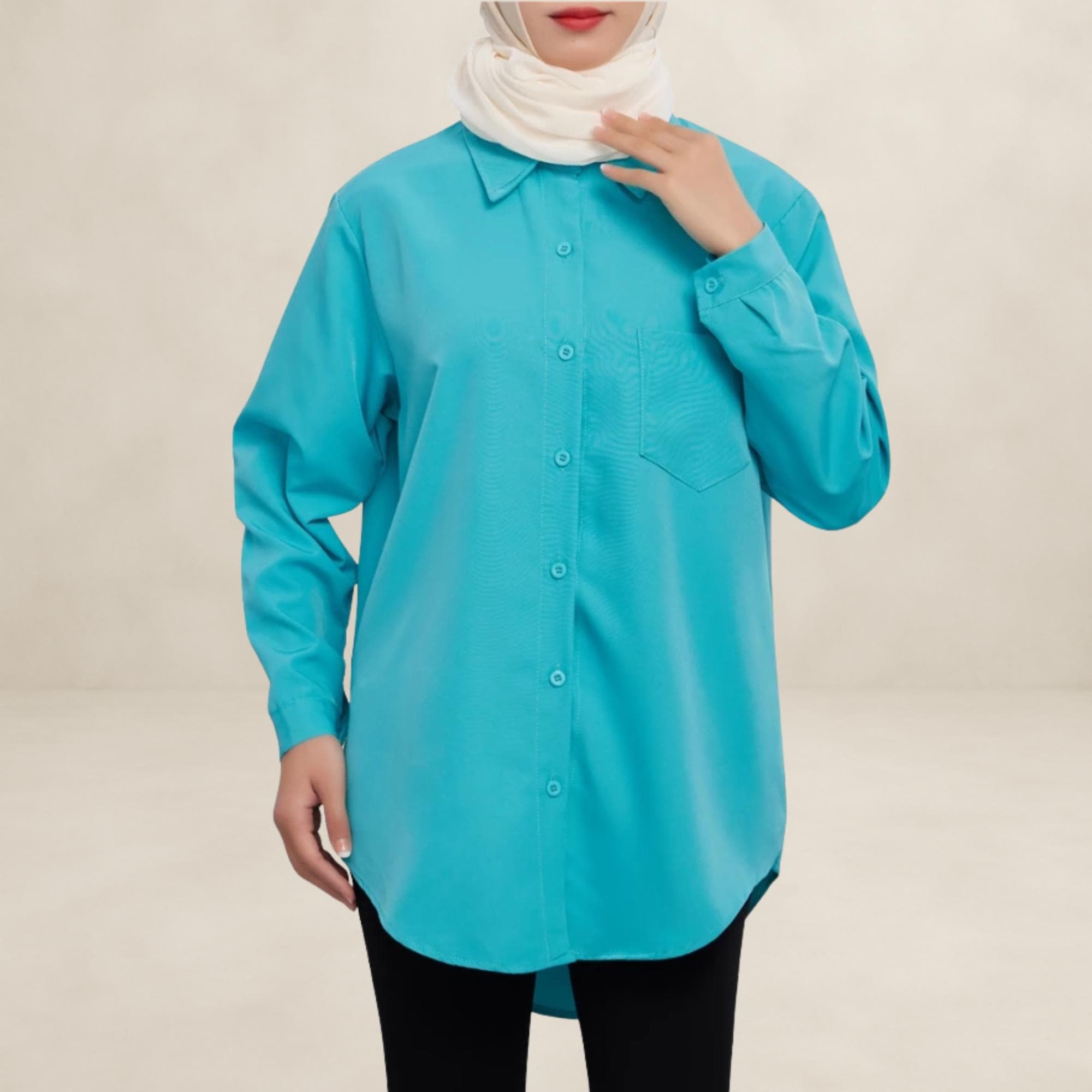 Effortless Korean Style Tunic, All-Day Comfort Rayon Blouse, Flattering Plus Size Fit, S-8XL - image 4