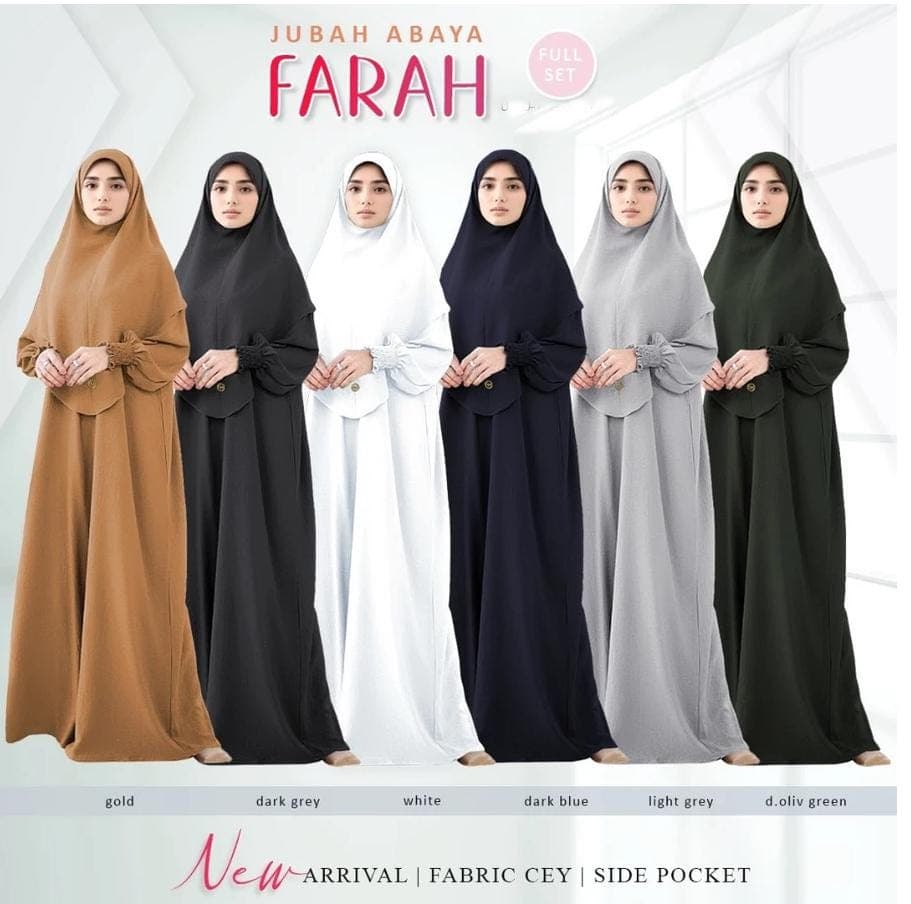 One Piece Jilbab with Free Separate Hijab, Olive Green Prayer Dress, Overhead Abaya, Islamic Khimar Gown, Modest Muslim Wear for Salah - image 3