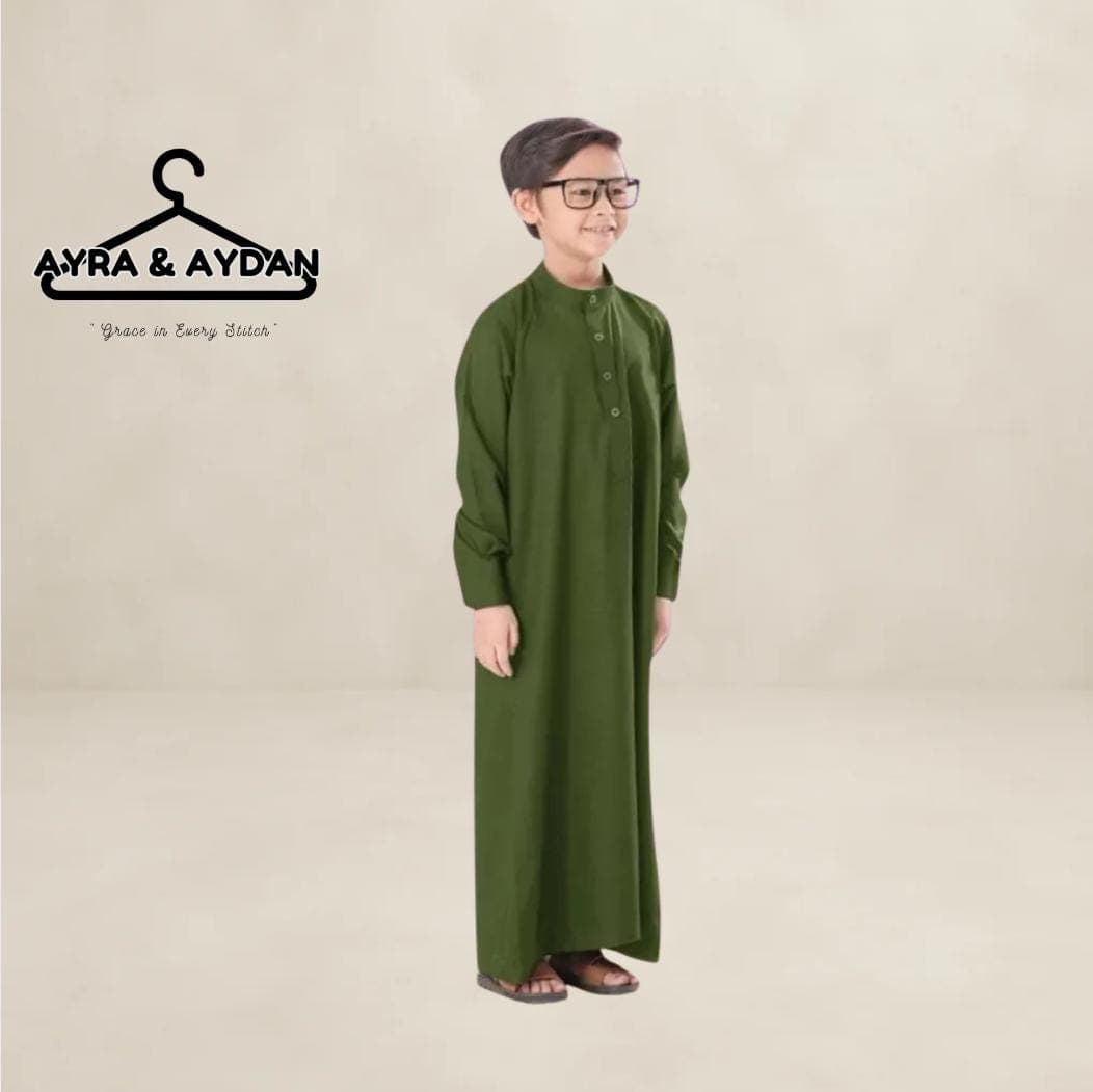 Boys Premium Thobe - Kids Islamic Prayer Robe - Traditional Muslim Eid Outfit - Toddler Dishdasha Kameez for Ramadan & Madrasah - image 3