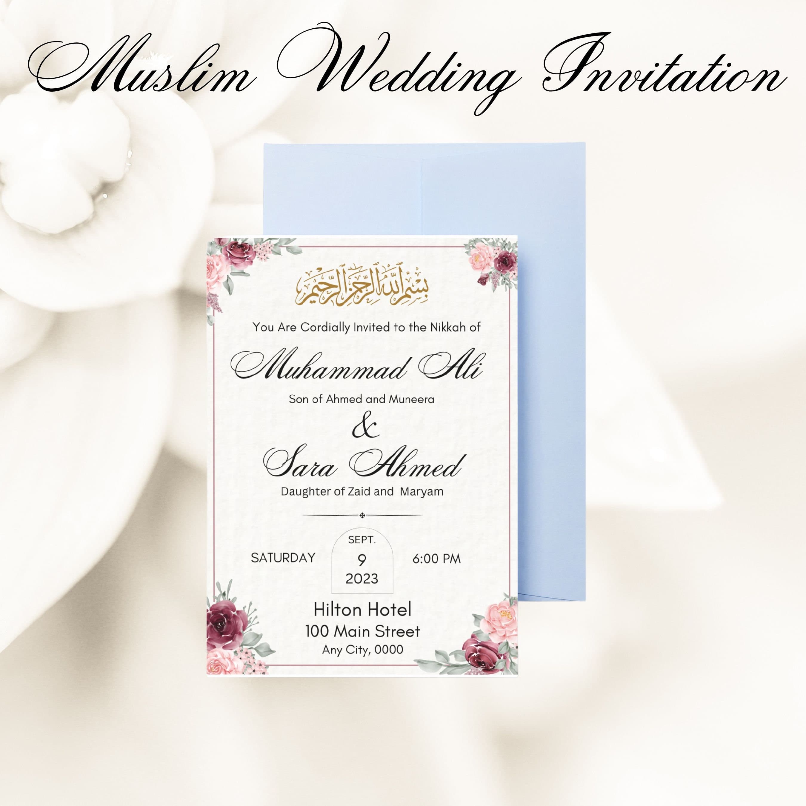 nikkah invitation