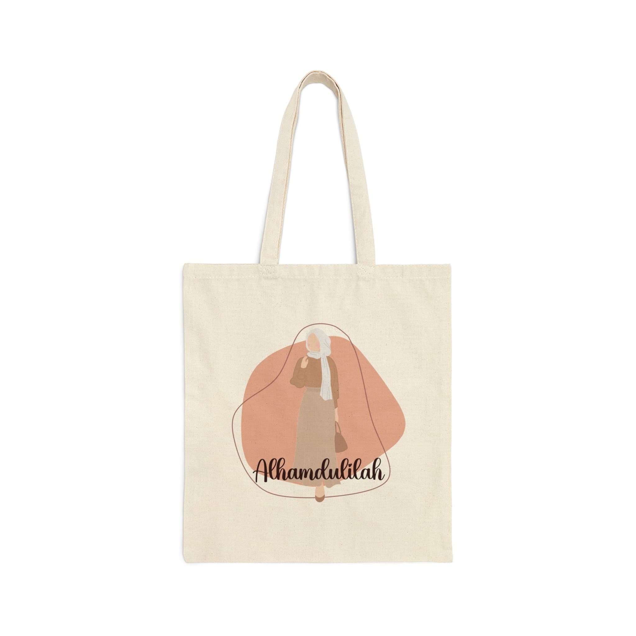 Hijabi Canvas Tote Bag: Islamic Muslim Gift