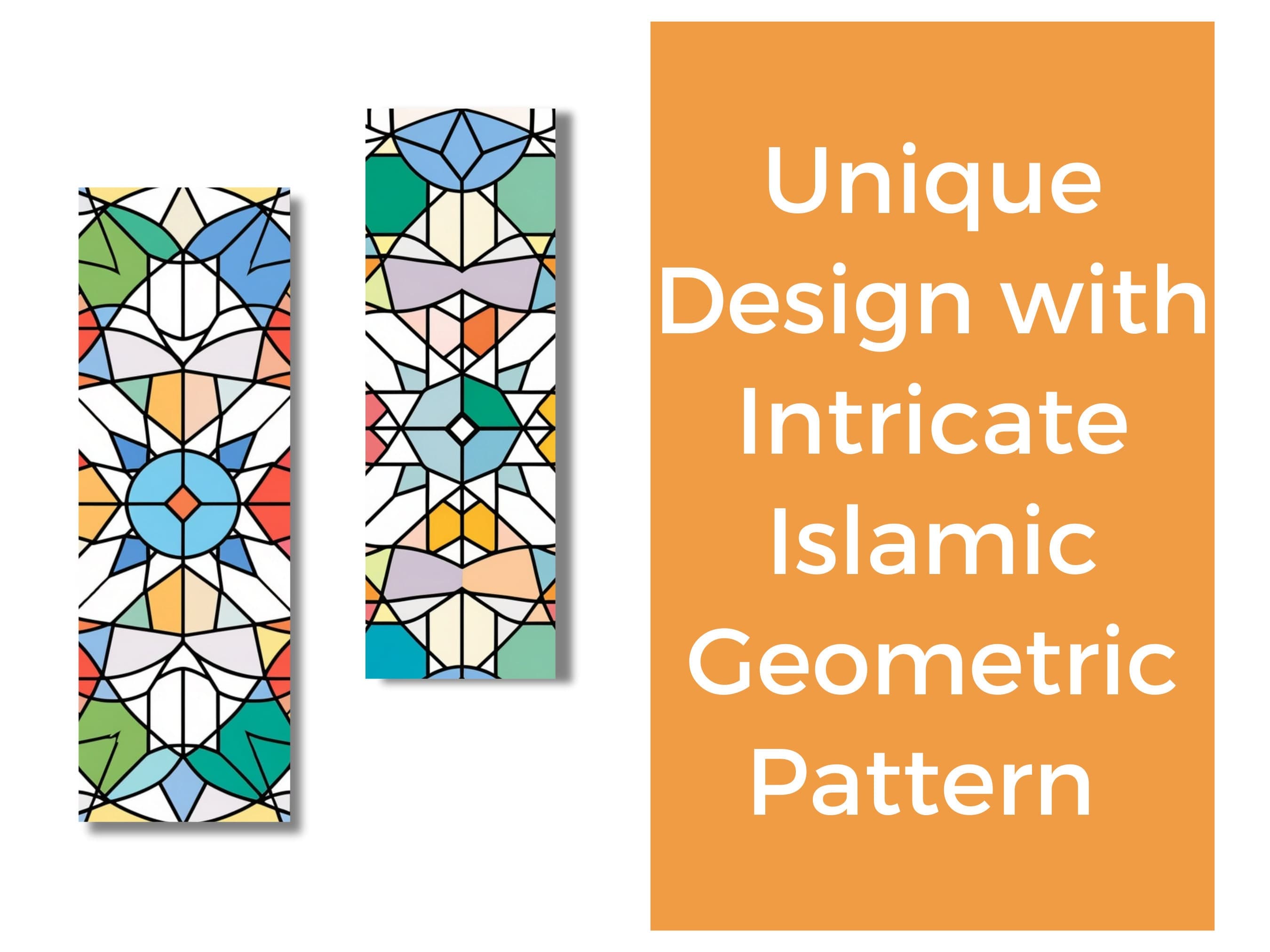 Islamic Geometric Bookmark: Modern Muslim Gift (Digital Download) - image 4