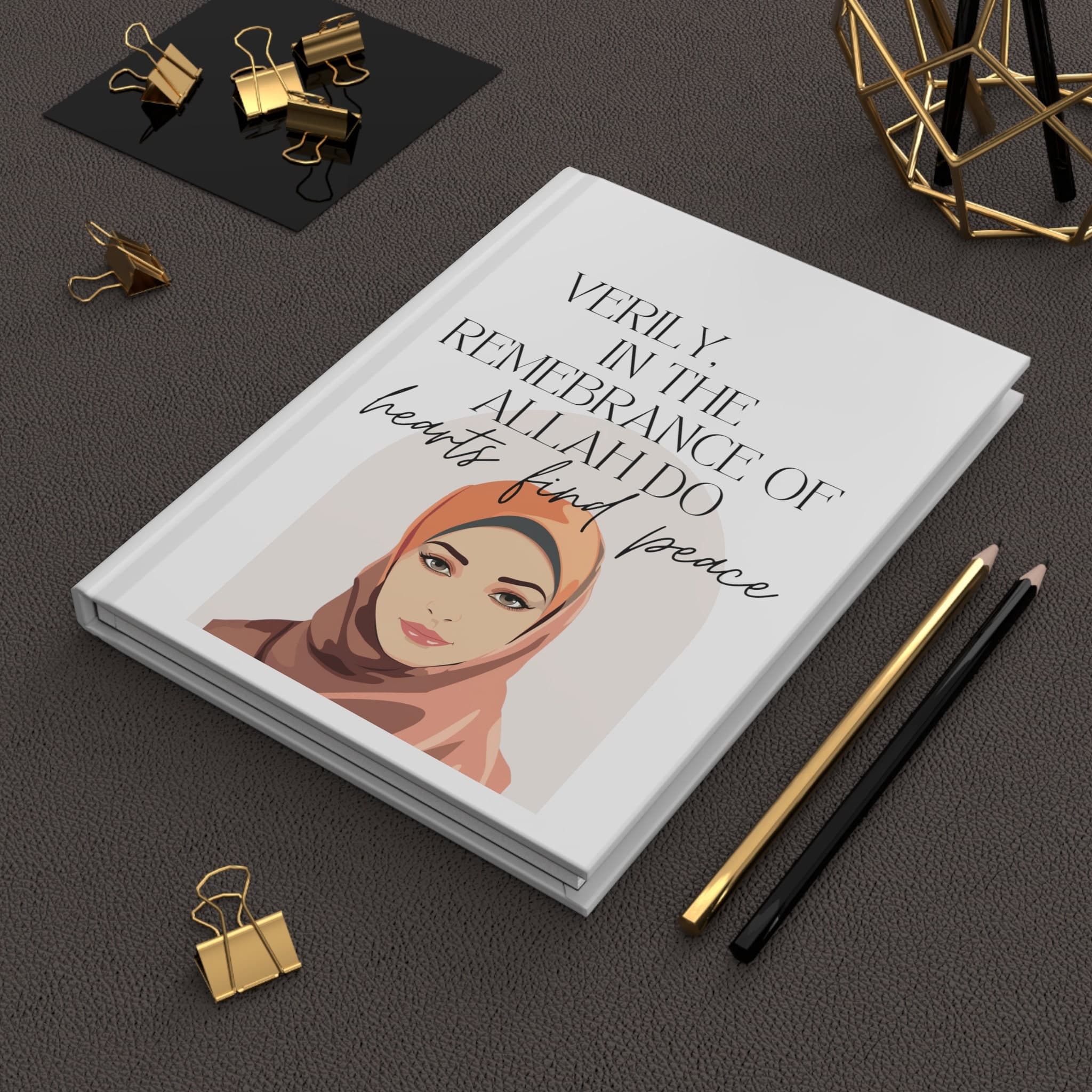Hijabi Illustration Notebook: Muslim Self-Reflection Journal