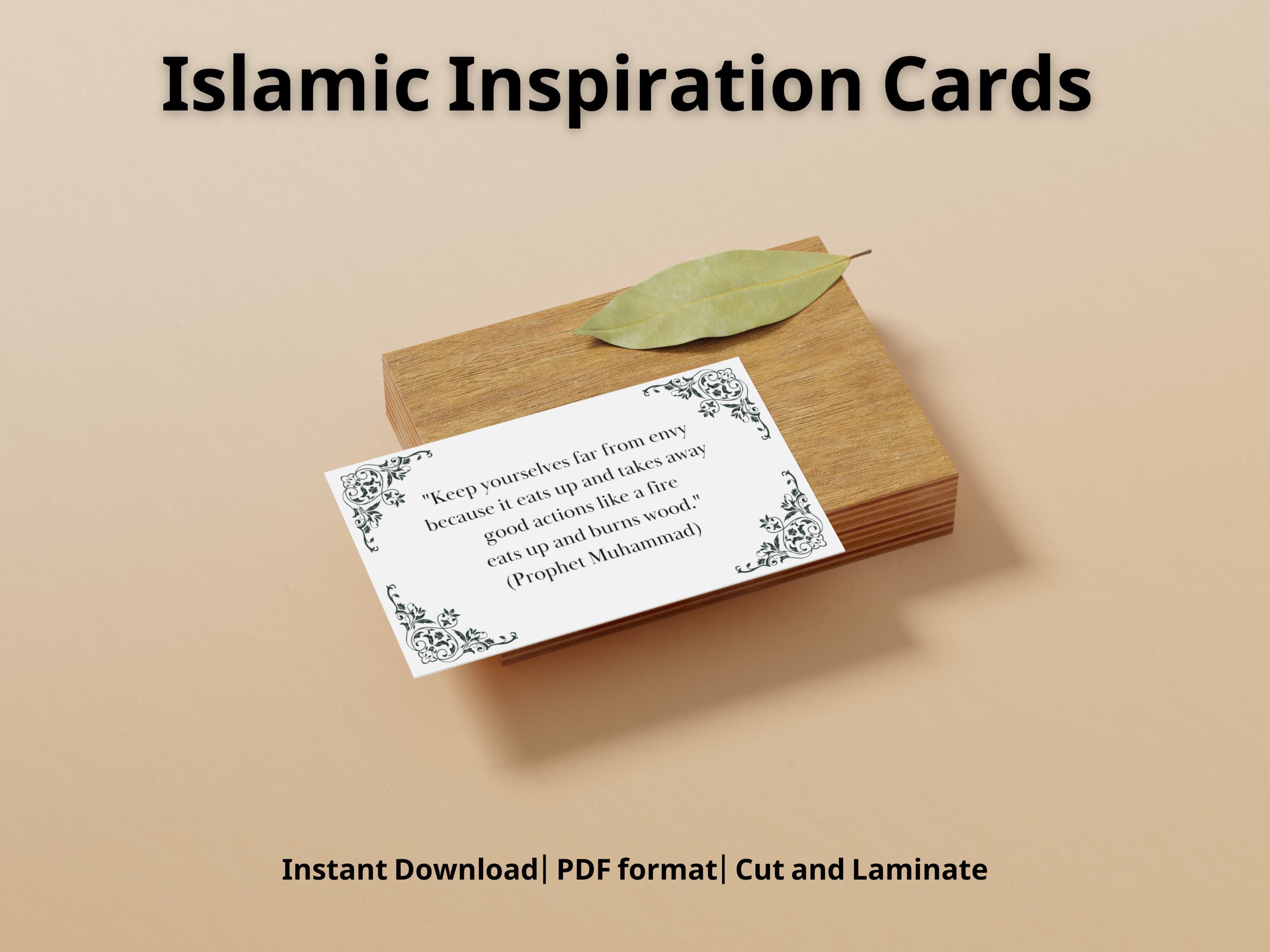 Islamic Inspiration Cards: Quran Quotes, Muslim Gift (Digital Download)