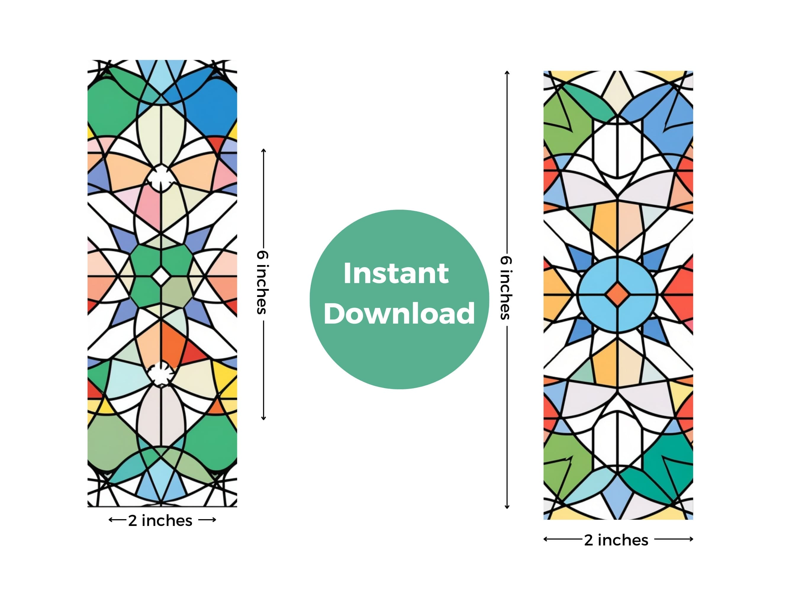 Islamic Geometric Bookmark: Modern Muslim Gift (Digital Download)