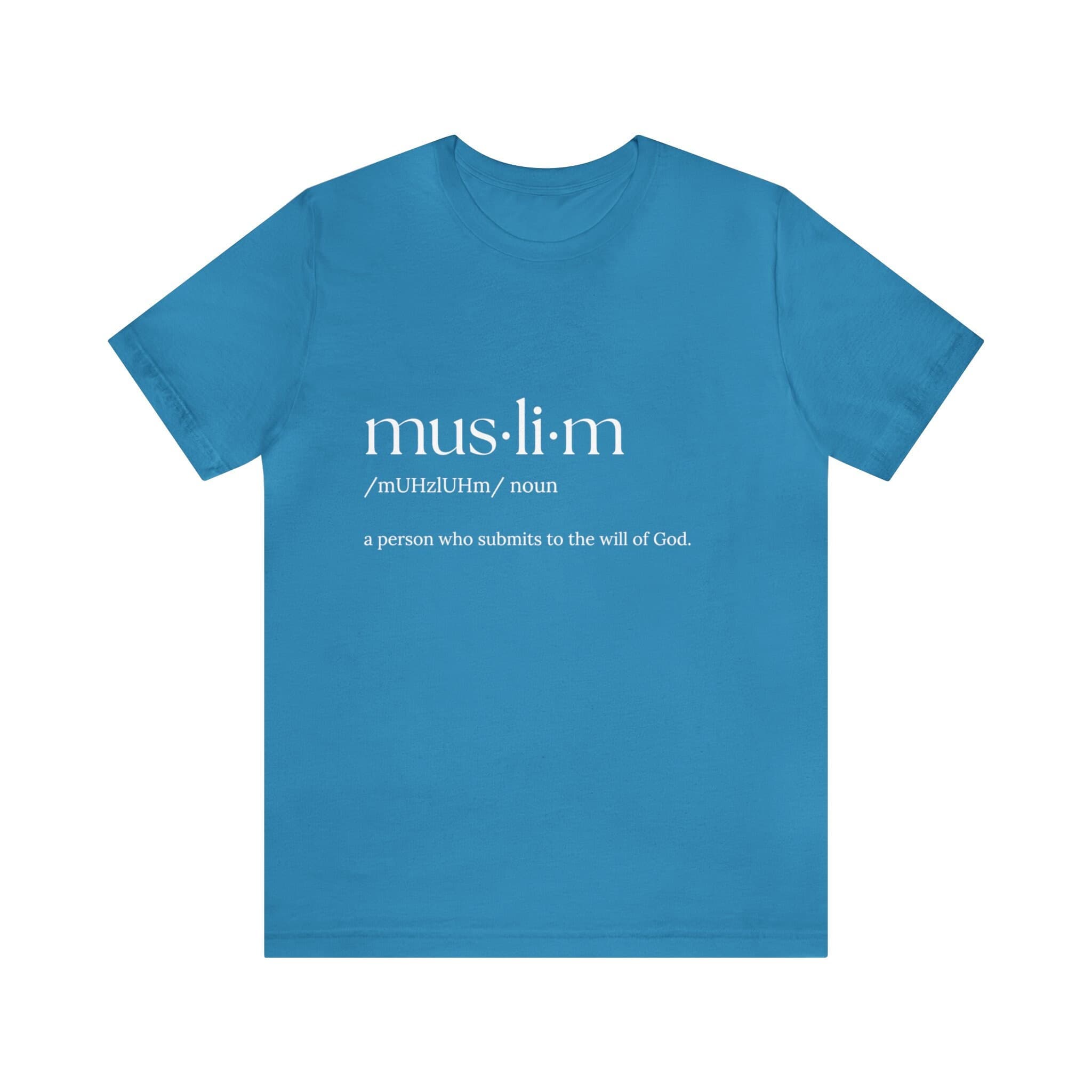 Muslim Definition T-Shirt: Bella+Canvas Islamic Gift - image 3