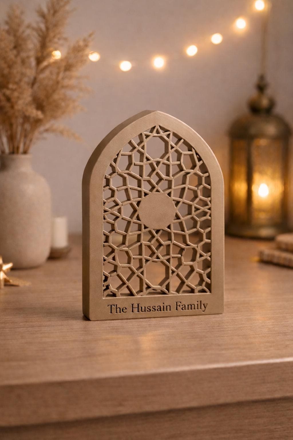 Eid Table Decor | Islamic Arch Decor | Minimal Islamic Home Decor | Muslim Shelf Decoration | Ramadan Centerpiece - image 4
