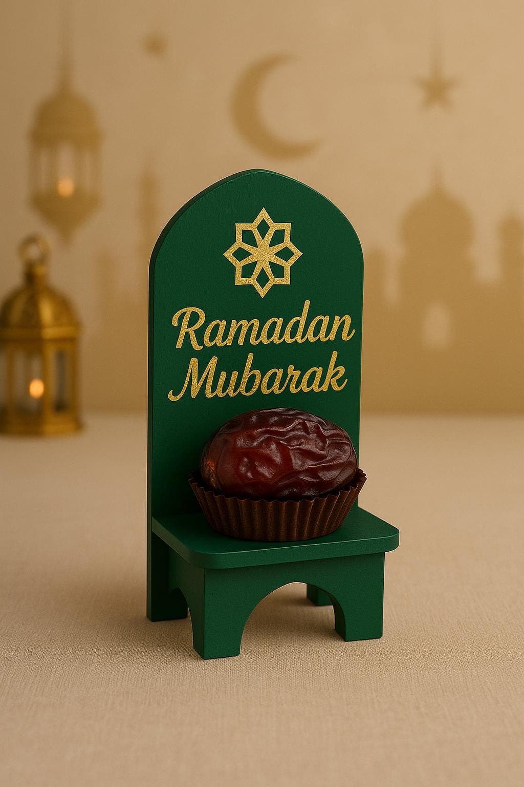 Personalised Ramadan Chocolate Holder • Name Place Setting • Iftar Table Decor • Chocolate & Date Favour Stand • Eid Party Gift - image 4